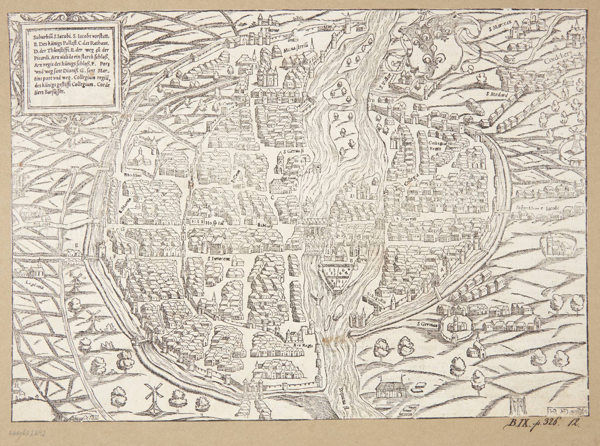 Kort over Paris