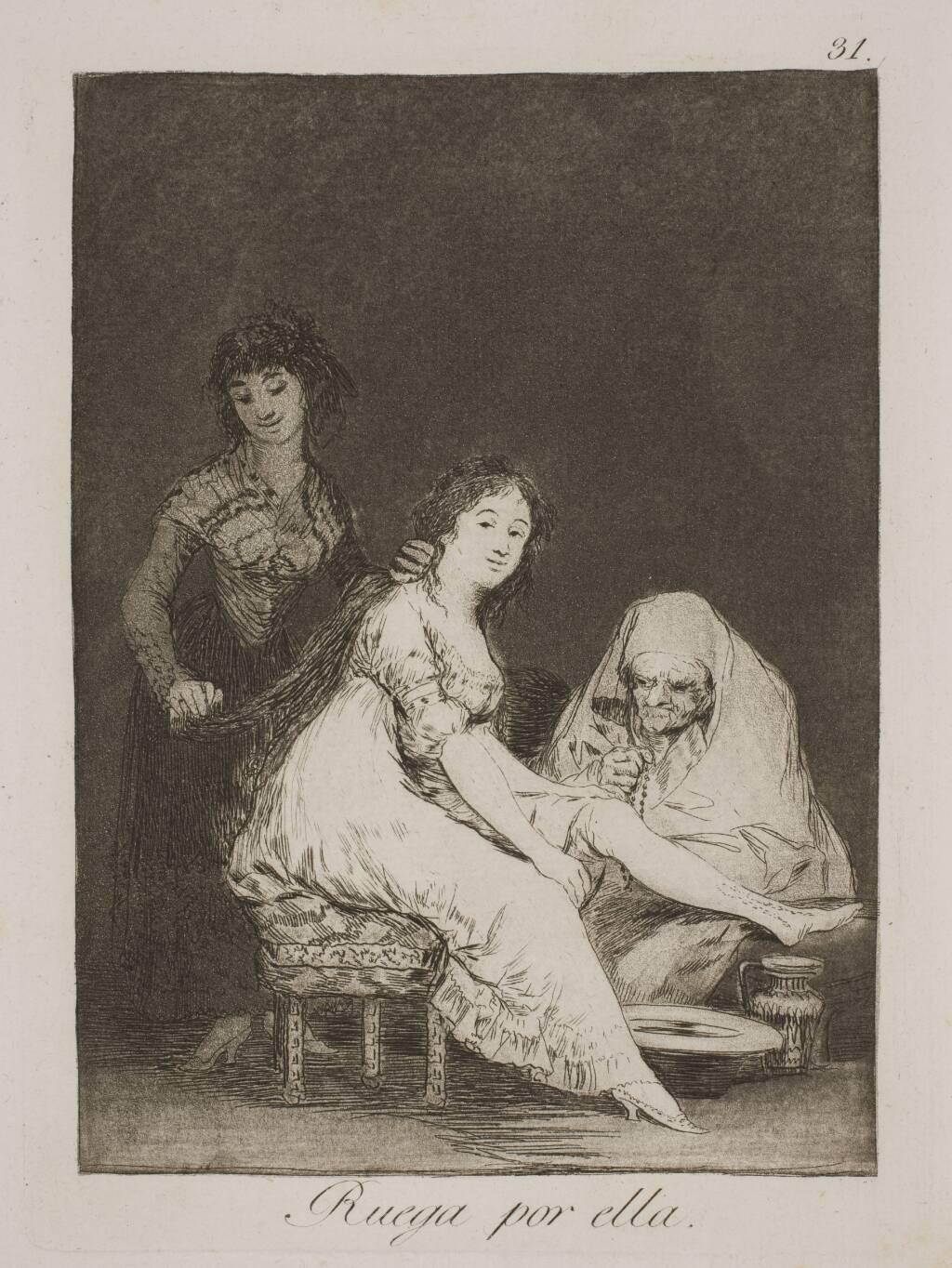 Hun beder for hende, Francisco de Goya, 1797-1798