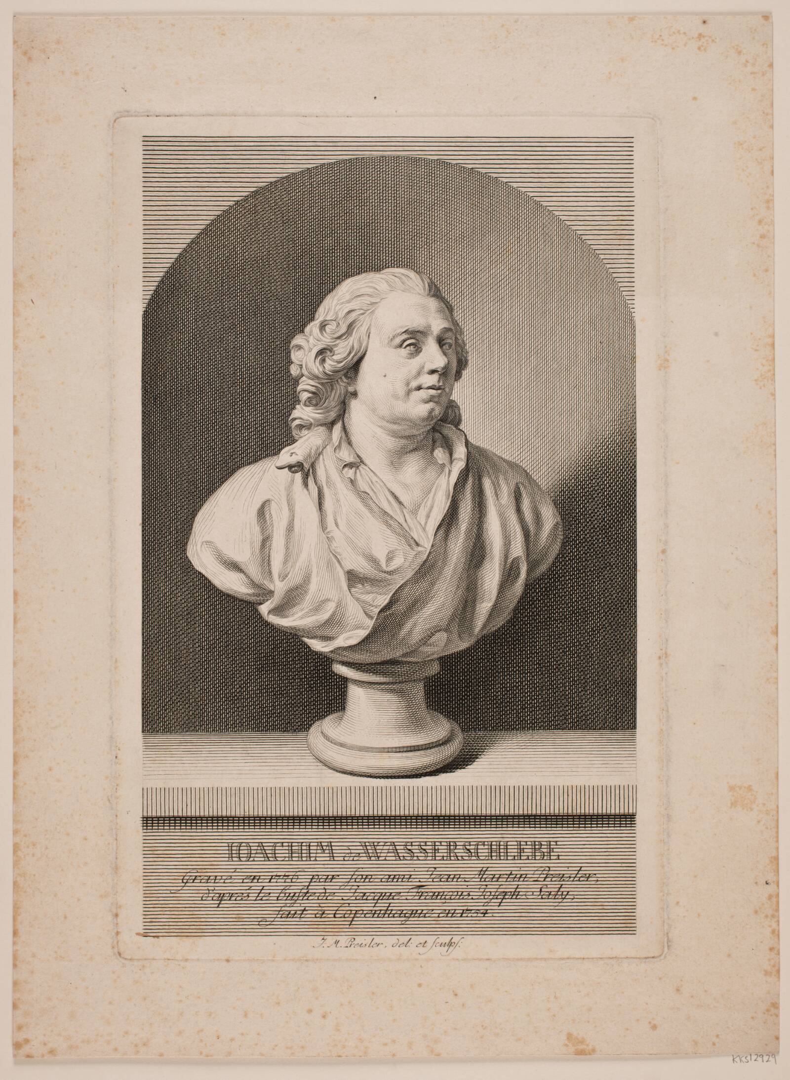 Joachim Wasserschlebe, J.M. Preisler, 1776