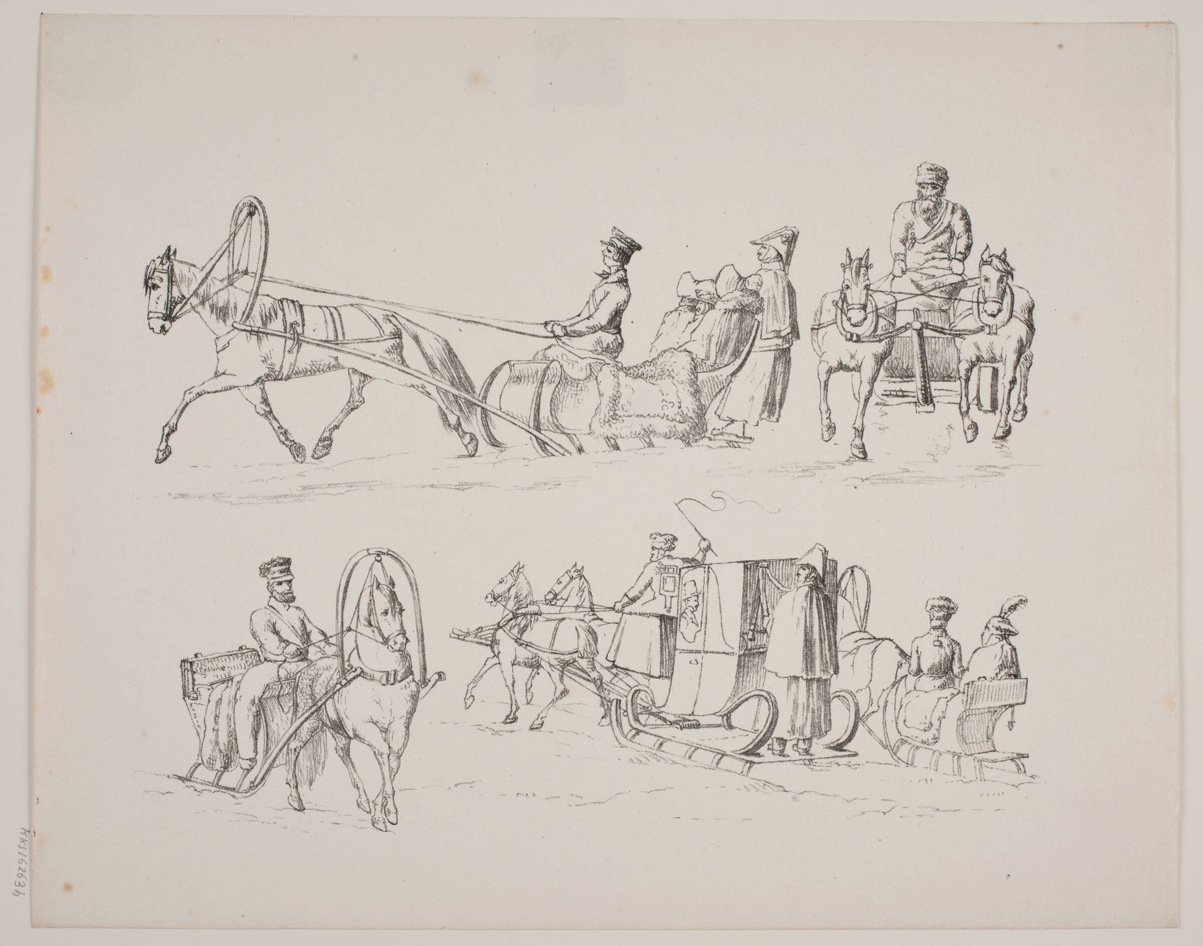 Prøveblad med kaner, N.B. Krossing, 1795-1854