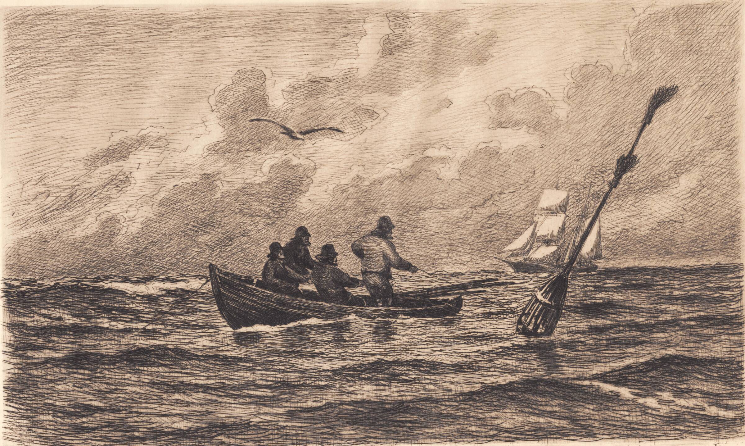 Ved Skagens Sydøstkyst, Carl Locher, 1899