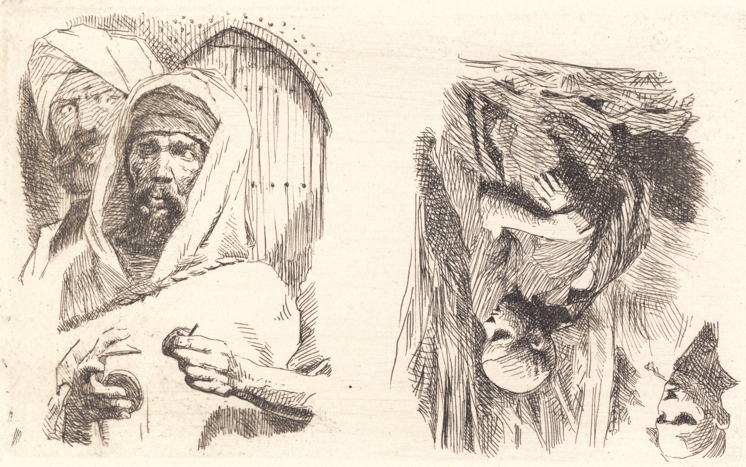 Prøveplade med orientalere, Frans Schwartz, 1897