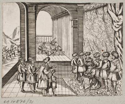 Illustration til Adam Olearius, “Persianischer Rosenthal von einem Sinnreichen Poeten Schich Saadi […]”, Schleswig 1660