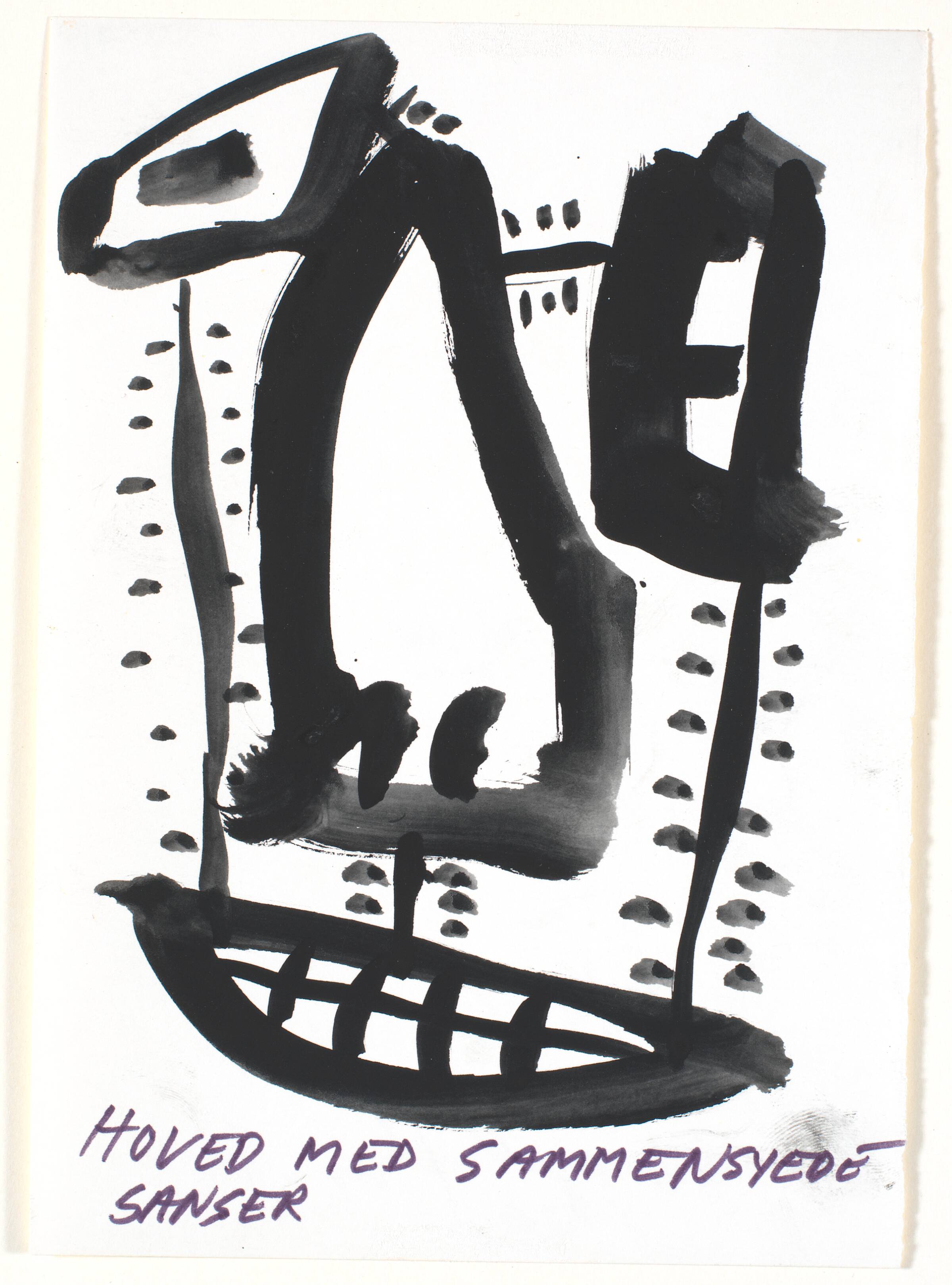 Hoved med sammensyede sanser, Claus Carstensen, 1982