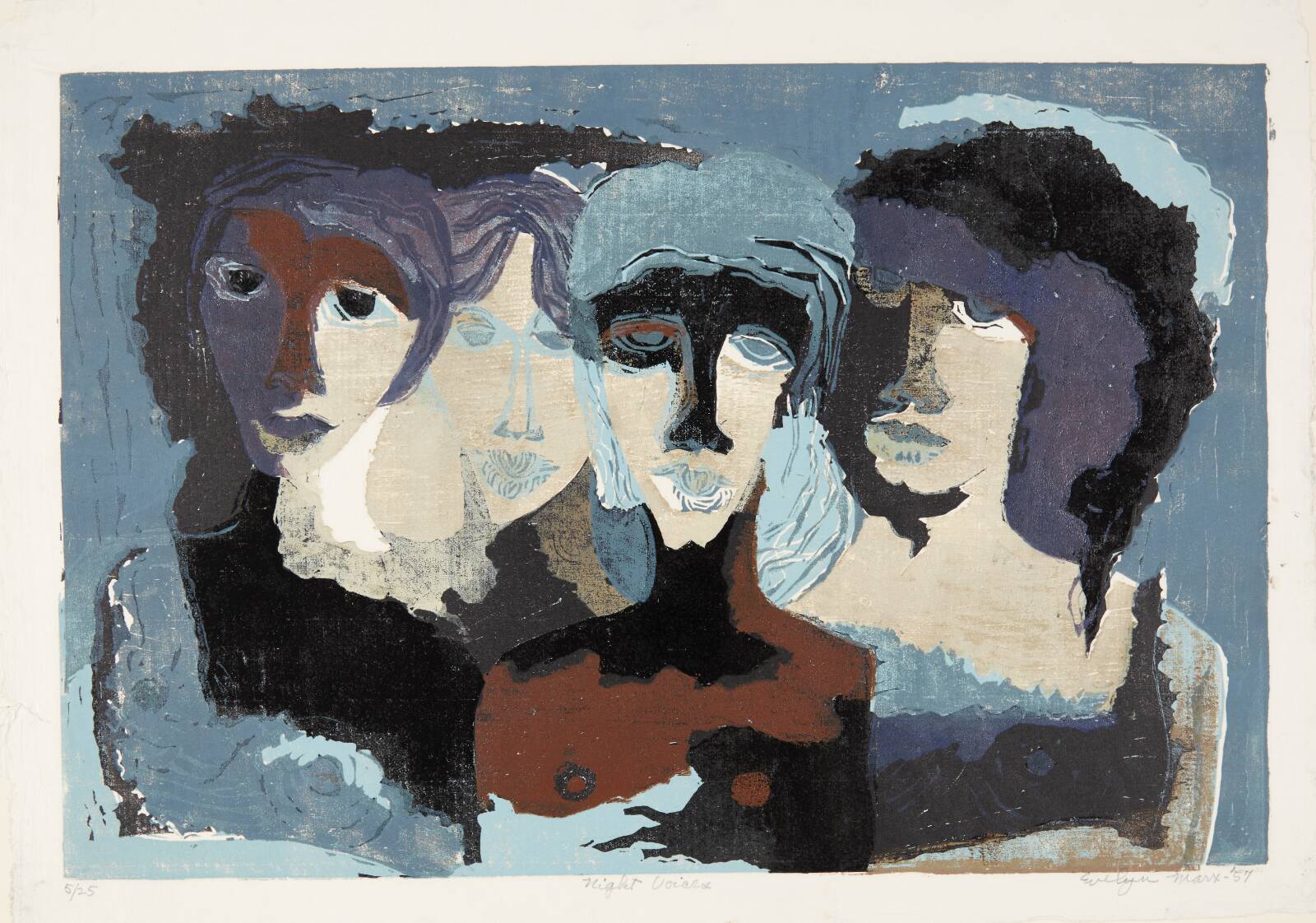 "Night Voices", Evelyn Marx, 1957
