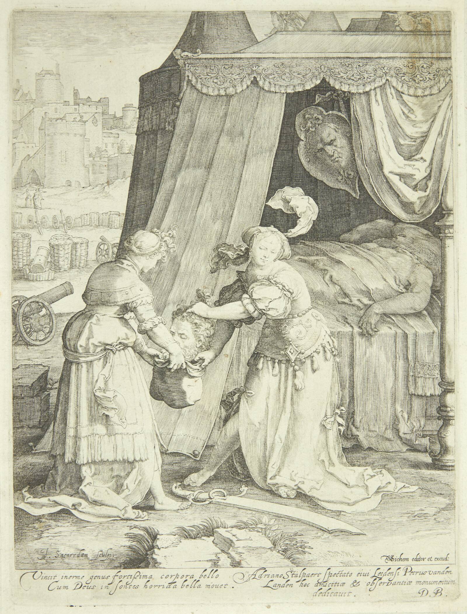 Judit og Holofernes, Jan Saenredam, 1600