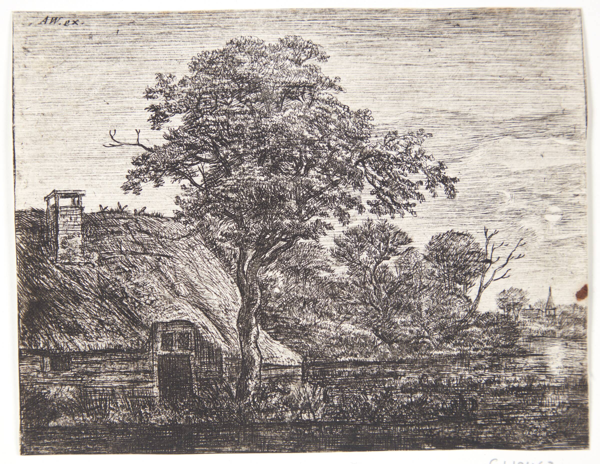Hus i måneskin, Jan Ruyscher, 1625-1675