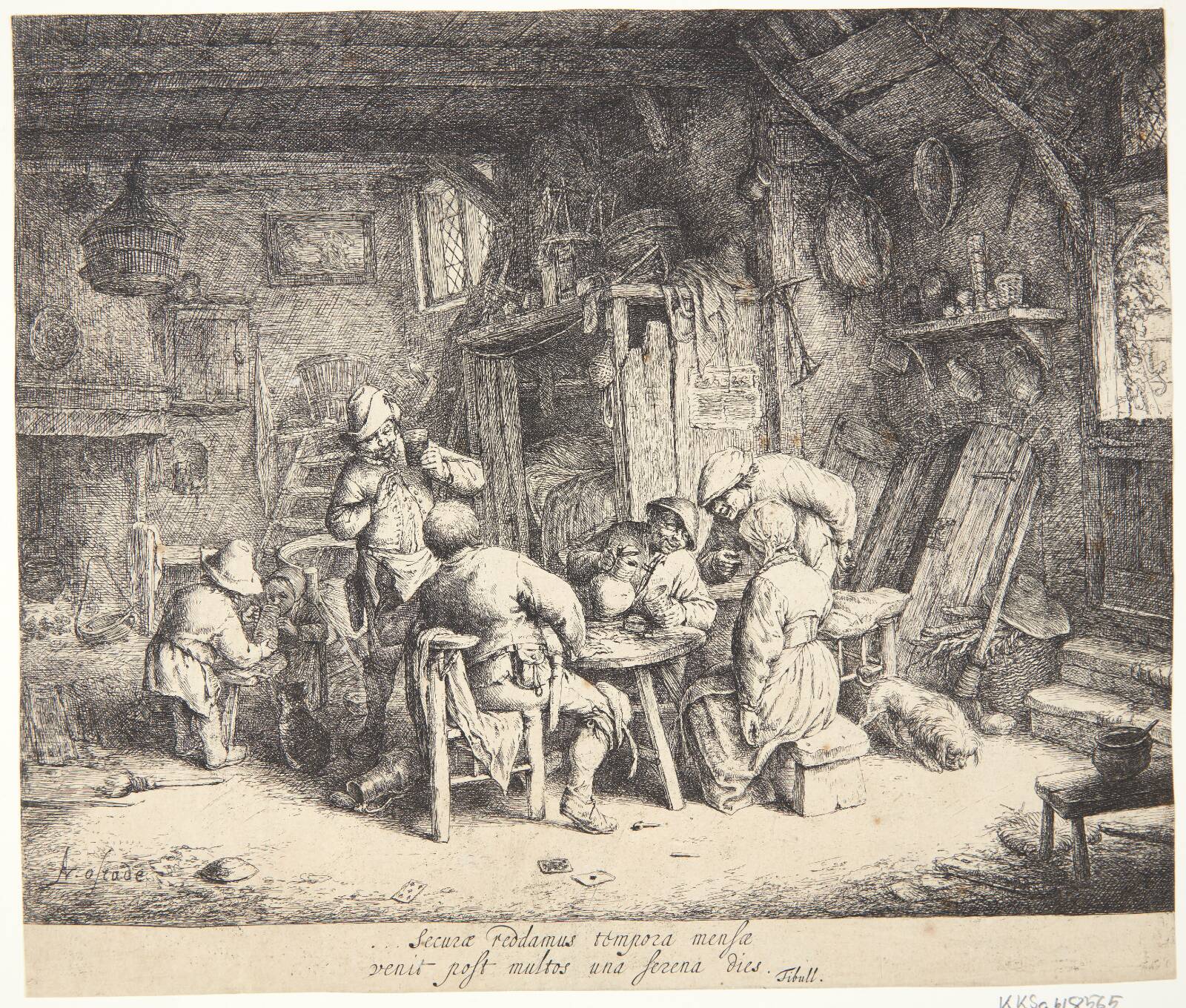 Morgenmaden, Adriaen van Ostade, 1664