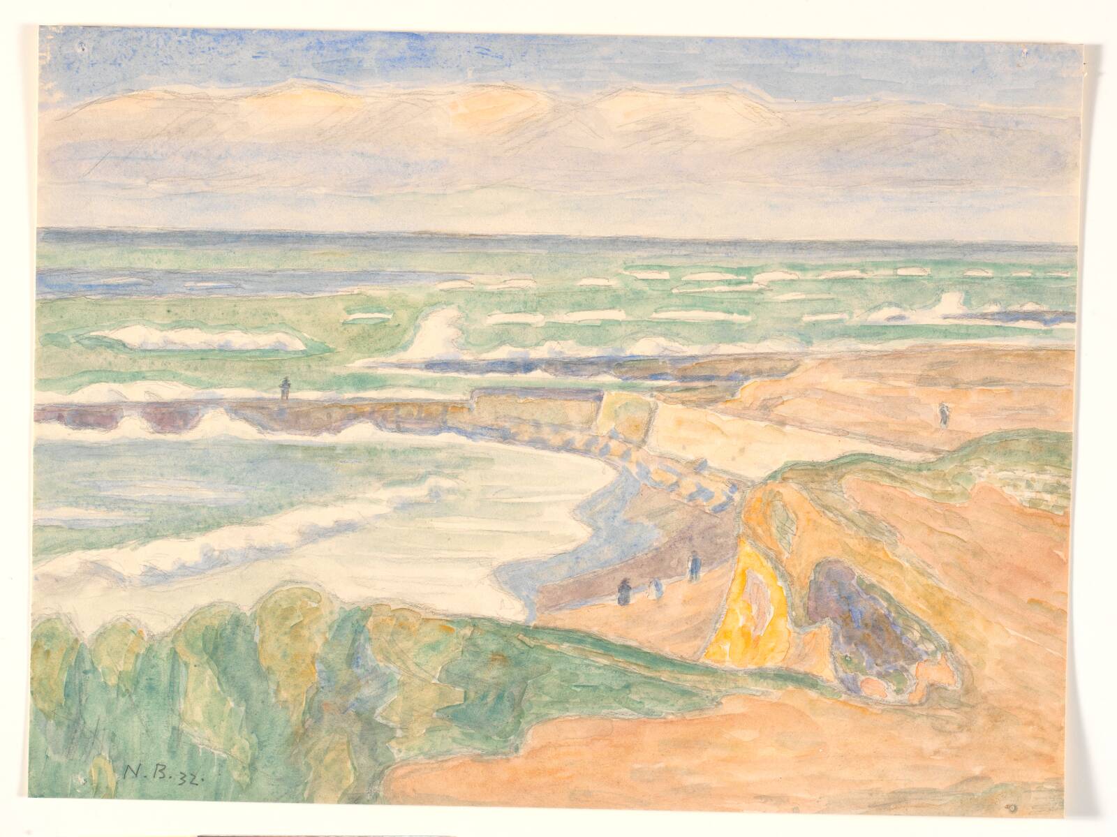 Høfder ved Bovbjerg, Niels Bjerre, 1932