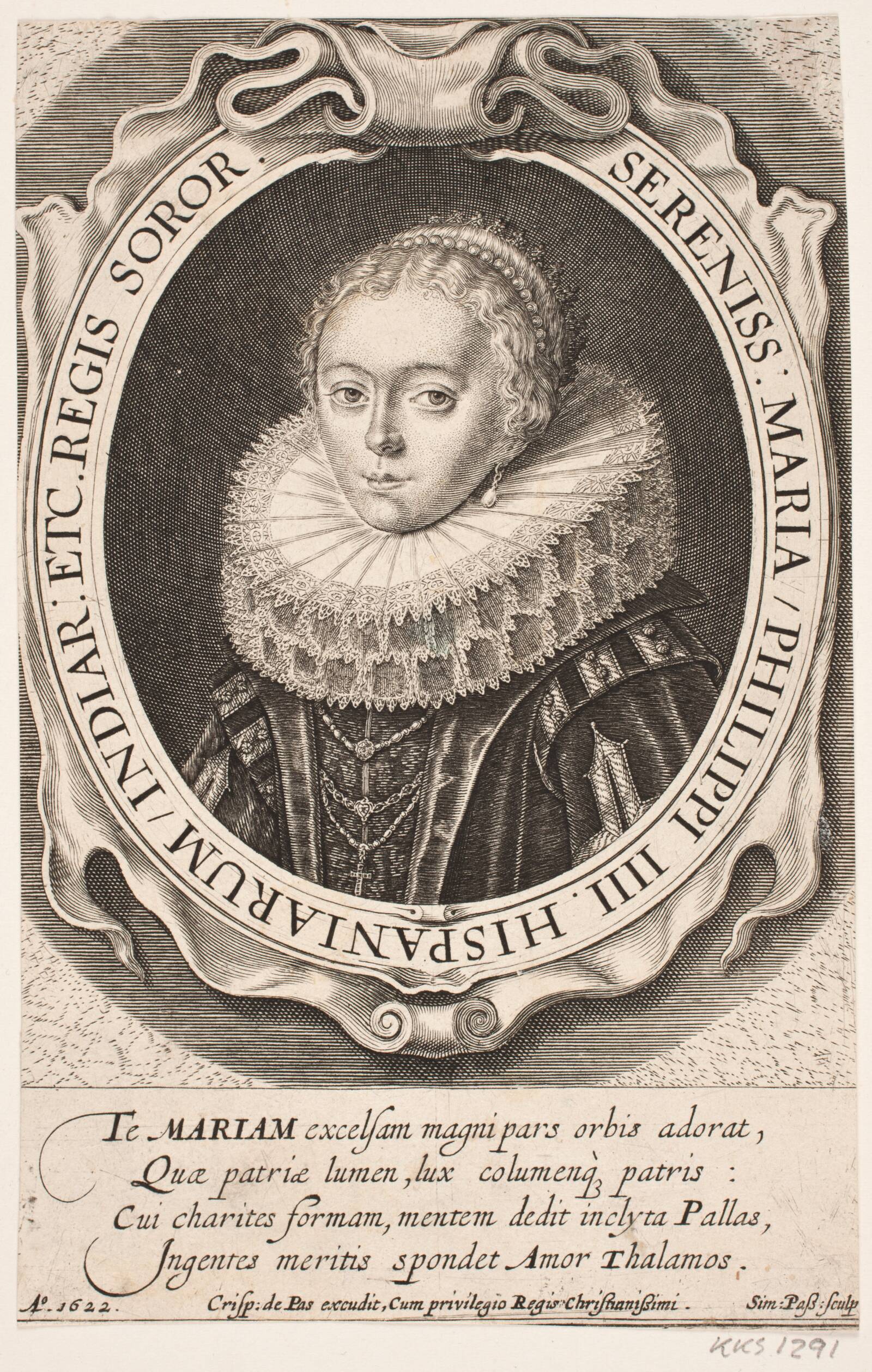 Marie-Anna af Østrig, Simon de Pas, 1622