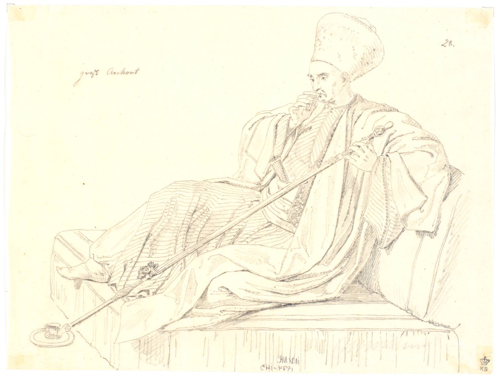 græsk Archont, Martinus Rørbye, 1835