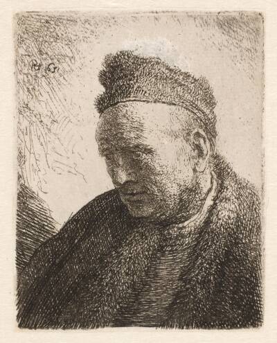 Mandshoved. Rembrandts fader