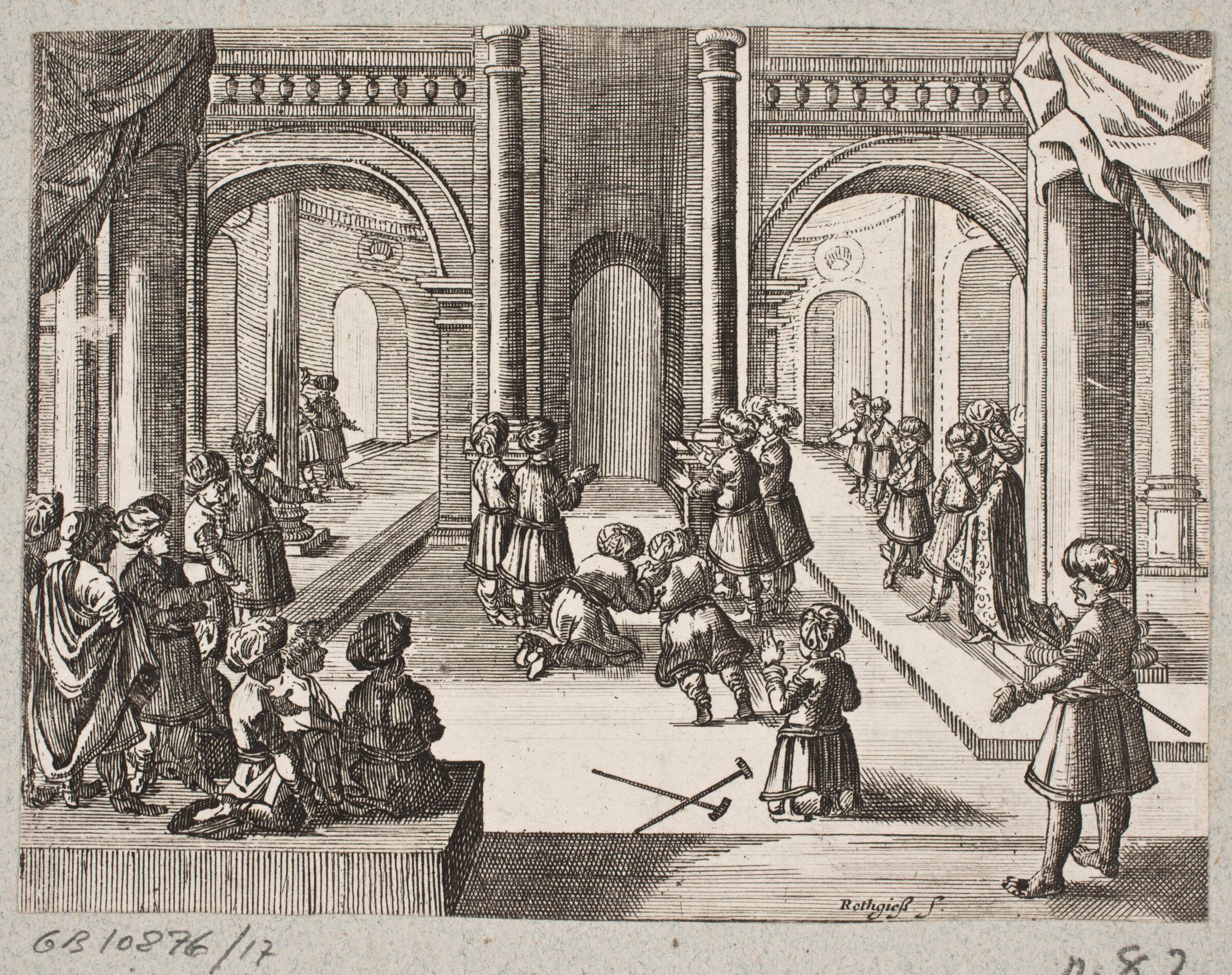 Illustration til Adam Olearius, “Persianischer Rosenthal von einem Sinnreichen Poeten Schich Saadi […]”, Schleswig 1660, Christian Rothgiesser, 1645