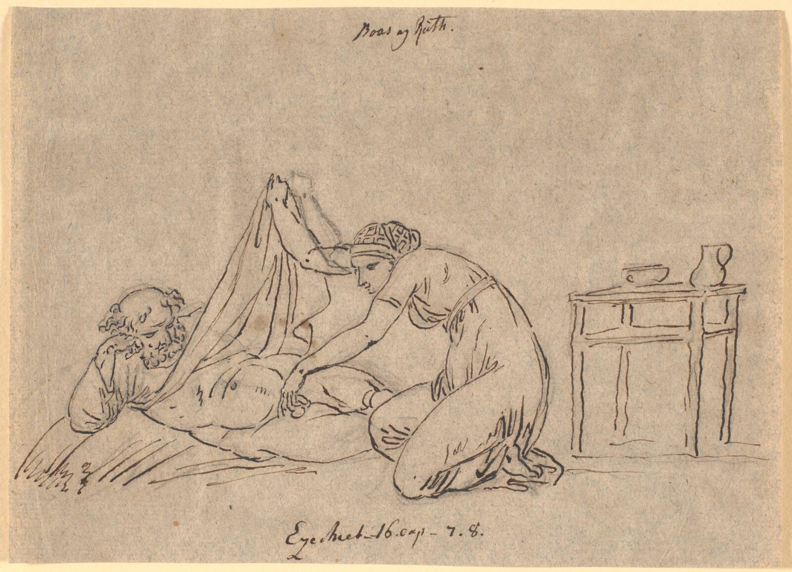 Ruth kærtegner Boas, Nicolai Abildgaard, 1800-1809