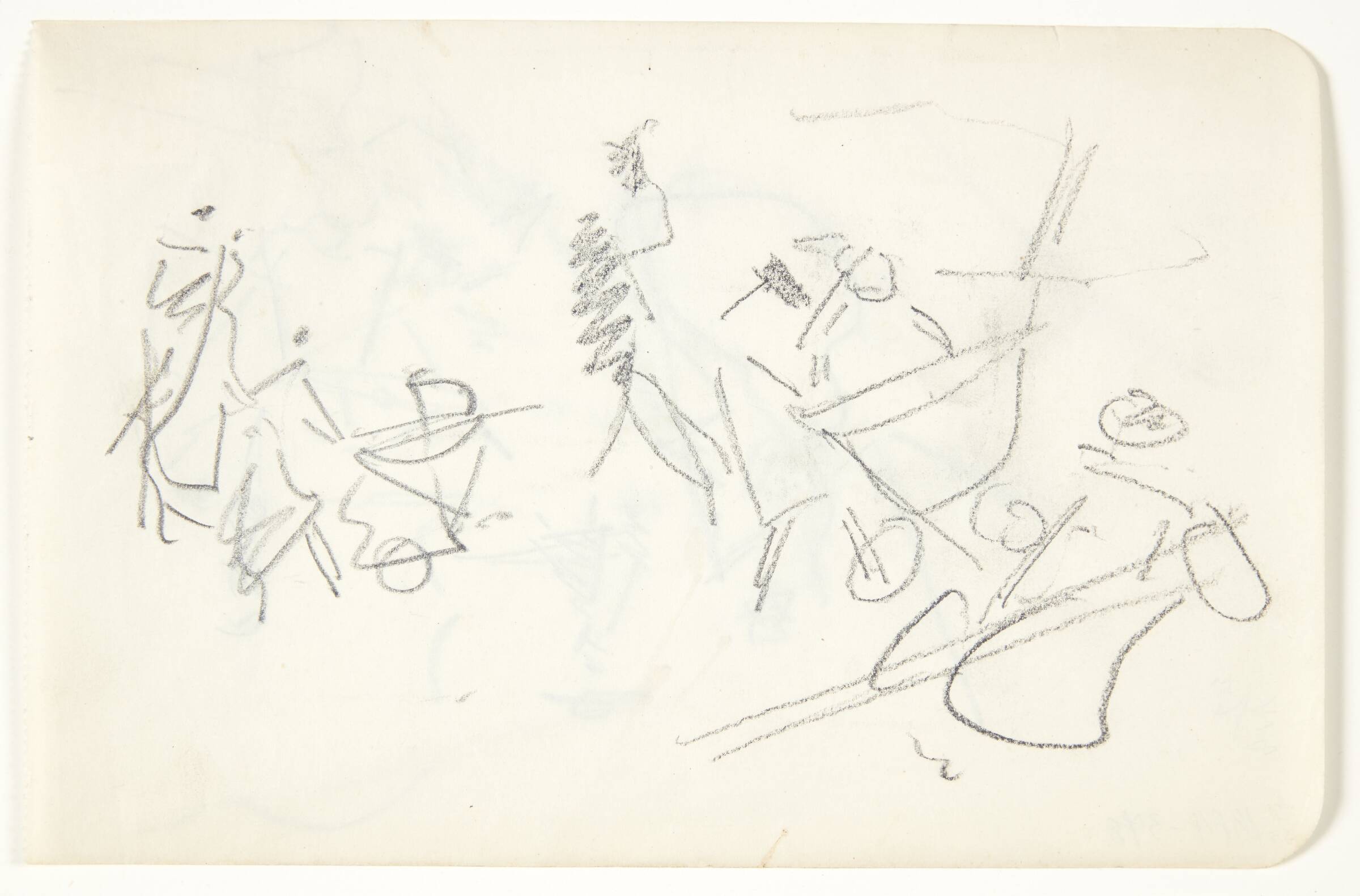 Kompositionsstudie til Langelinje-billedet, Edvard Weie, 1923-1927