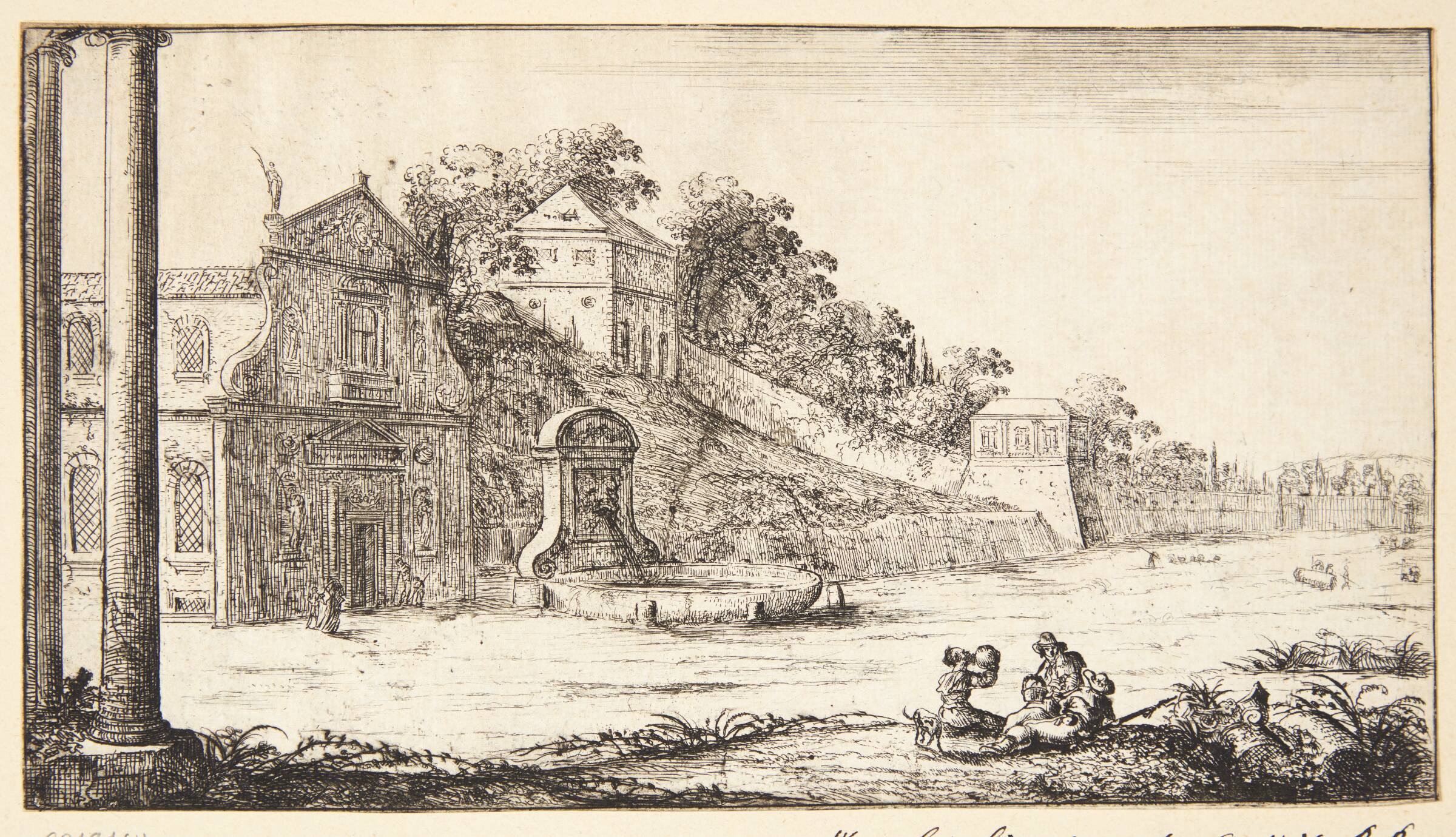 Romersk prospekt, Jan Baptist Weenix, 1621-1660