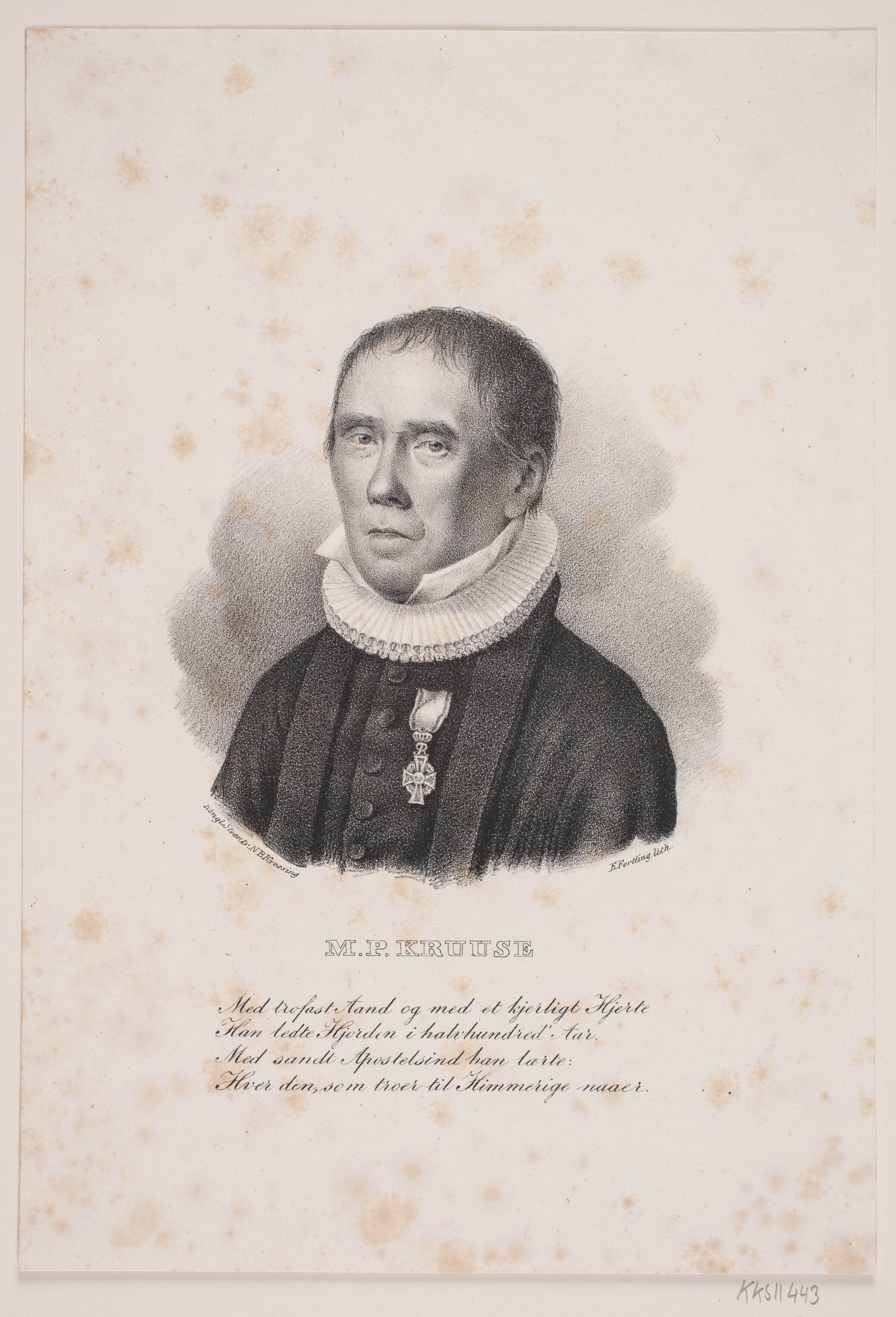 M. P. Kruuse, Edvard Fortling, 1809-1875