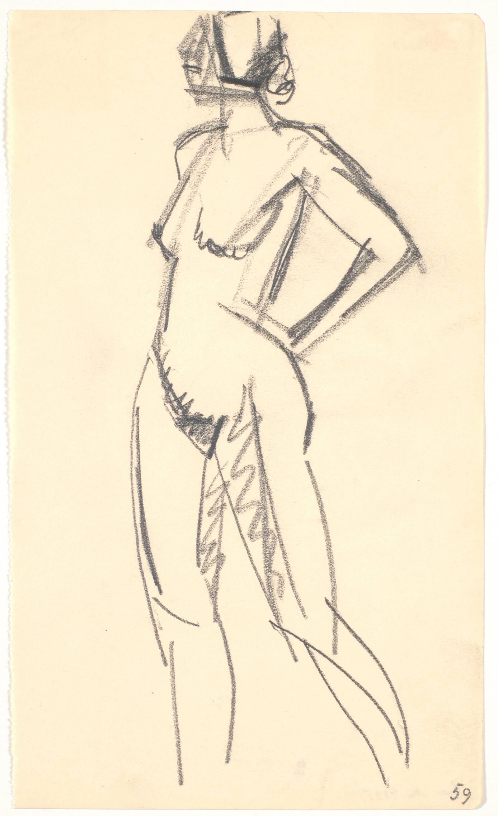 Stående model, Isakson, Karl, 1914-1915