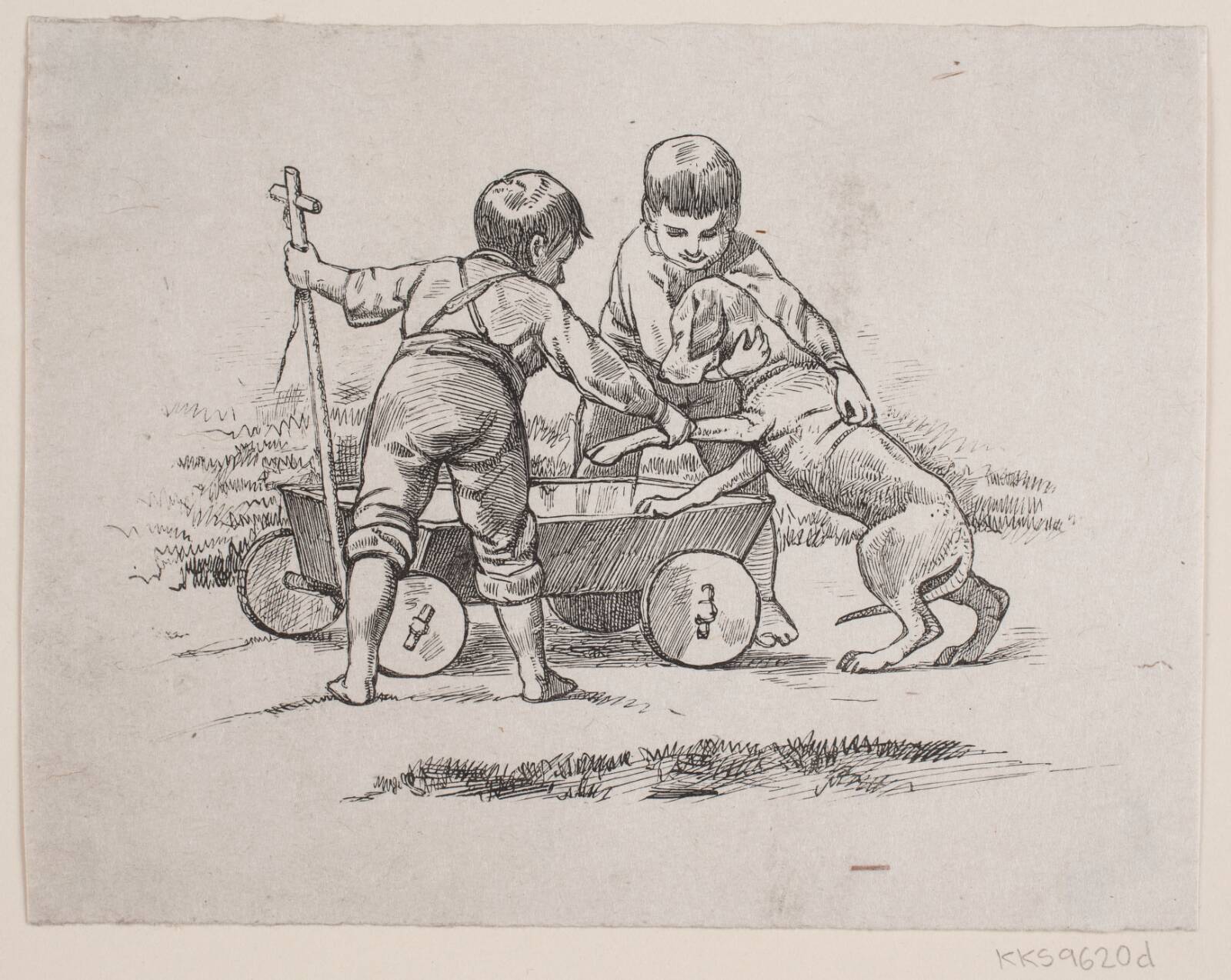 Illustration til en historie, Ubekendt, 1870-1881