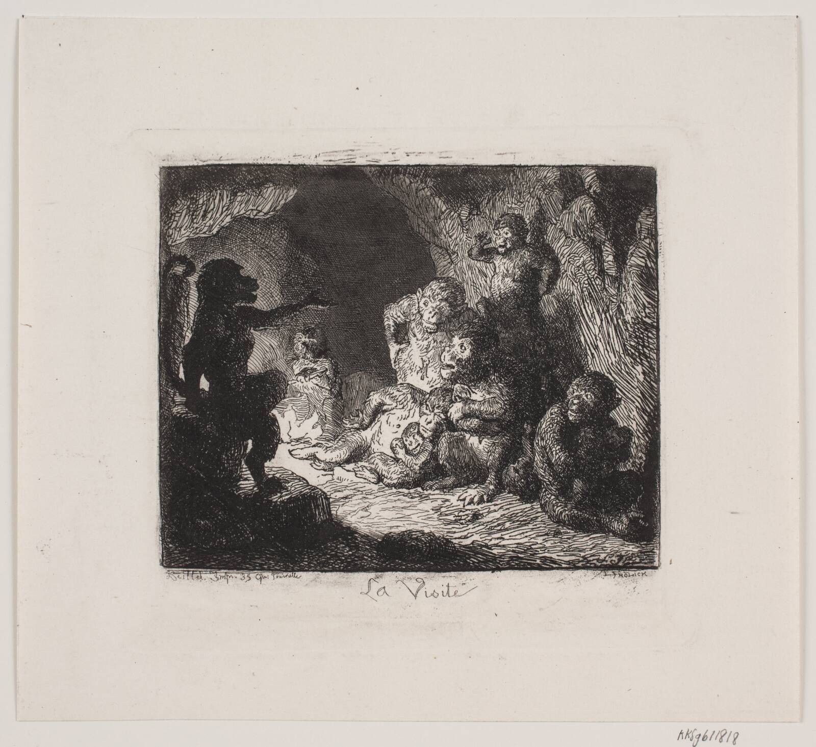 La visite, Lorenz Frølich, 1878