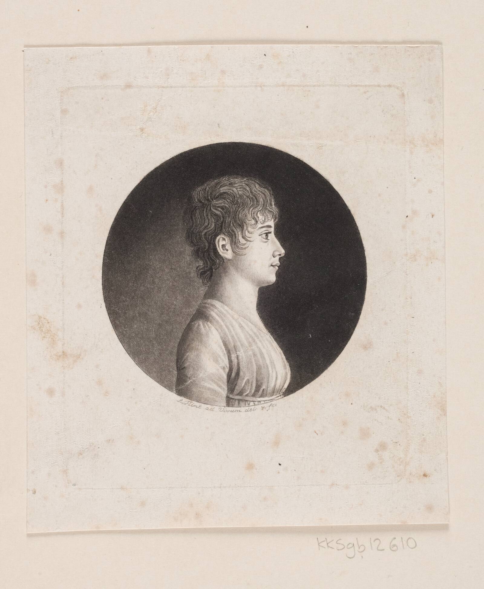 Ubekendt kvindeportræt, Andreas Flint, 1767-1824