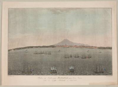 Staden og Fæstningen Batavia paa Øen Java under den Engelske Blokade i Aaret 1800