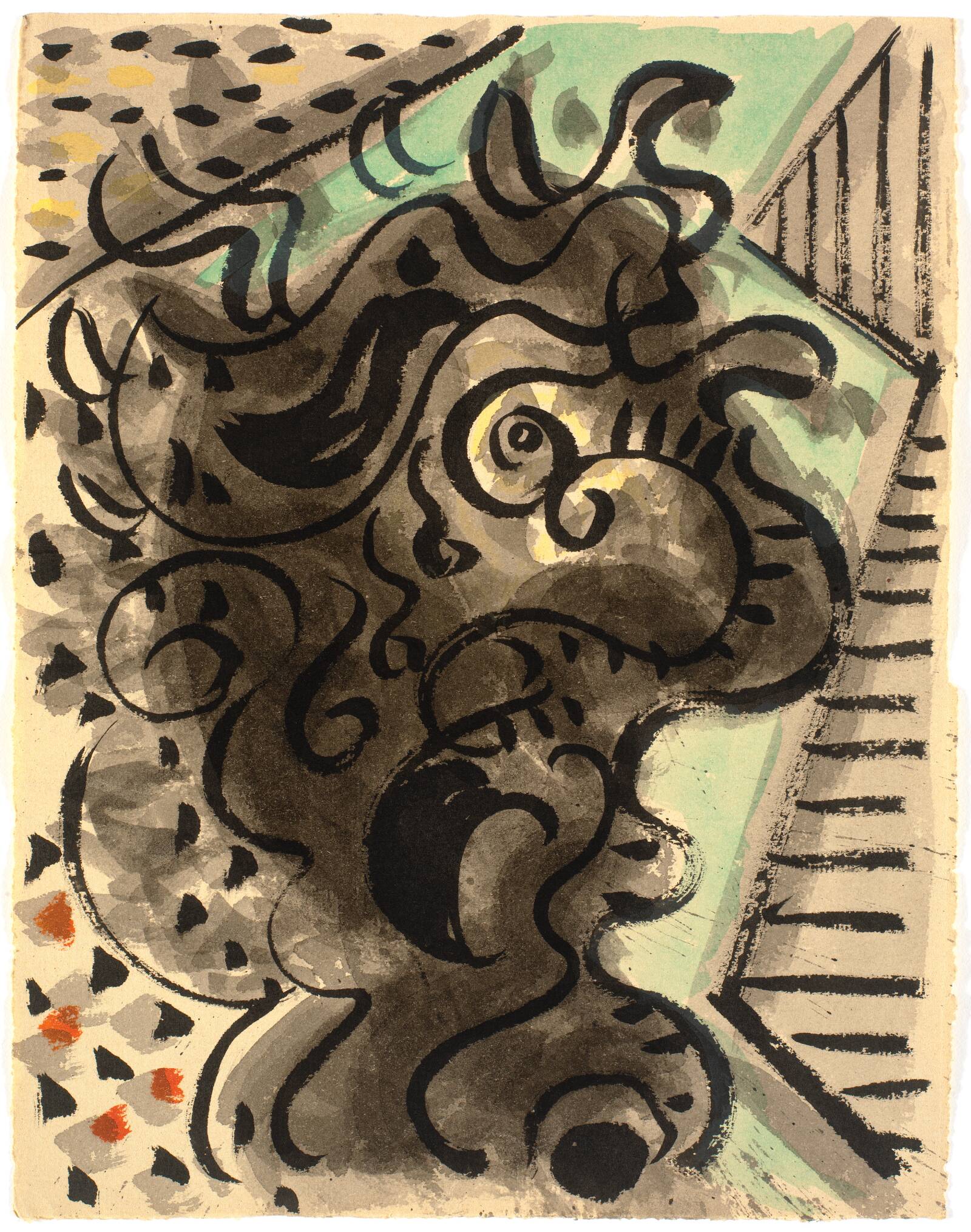 Figuration, hoved, Richard Mortensen, 1945-1948