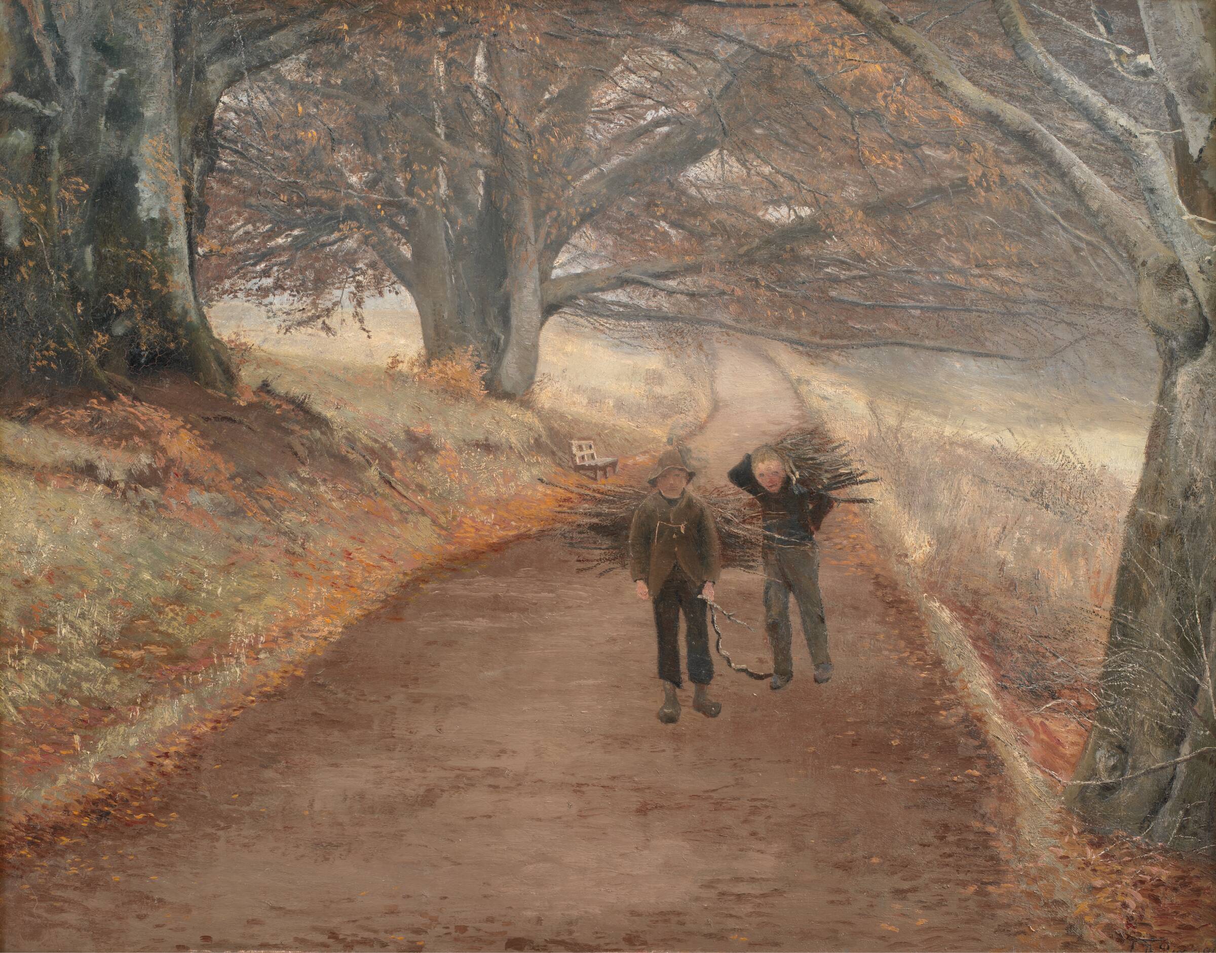 Gangsti ved Herlufsholm, L.A. Ring, 1890