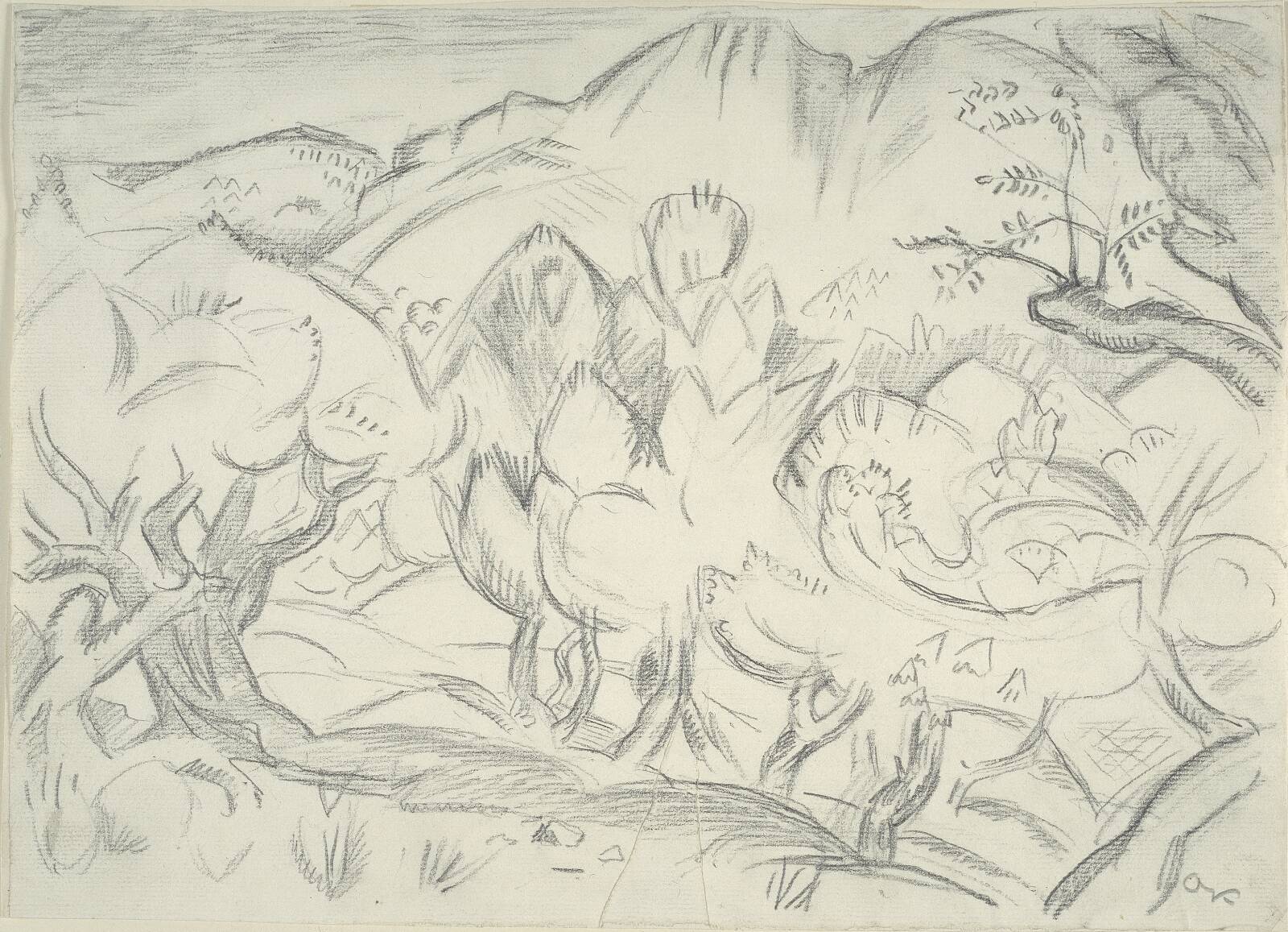 Landscape, Cassis, by Emile Othon Friesz, 1909