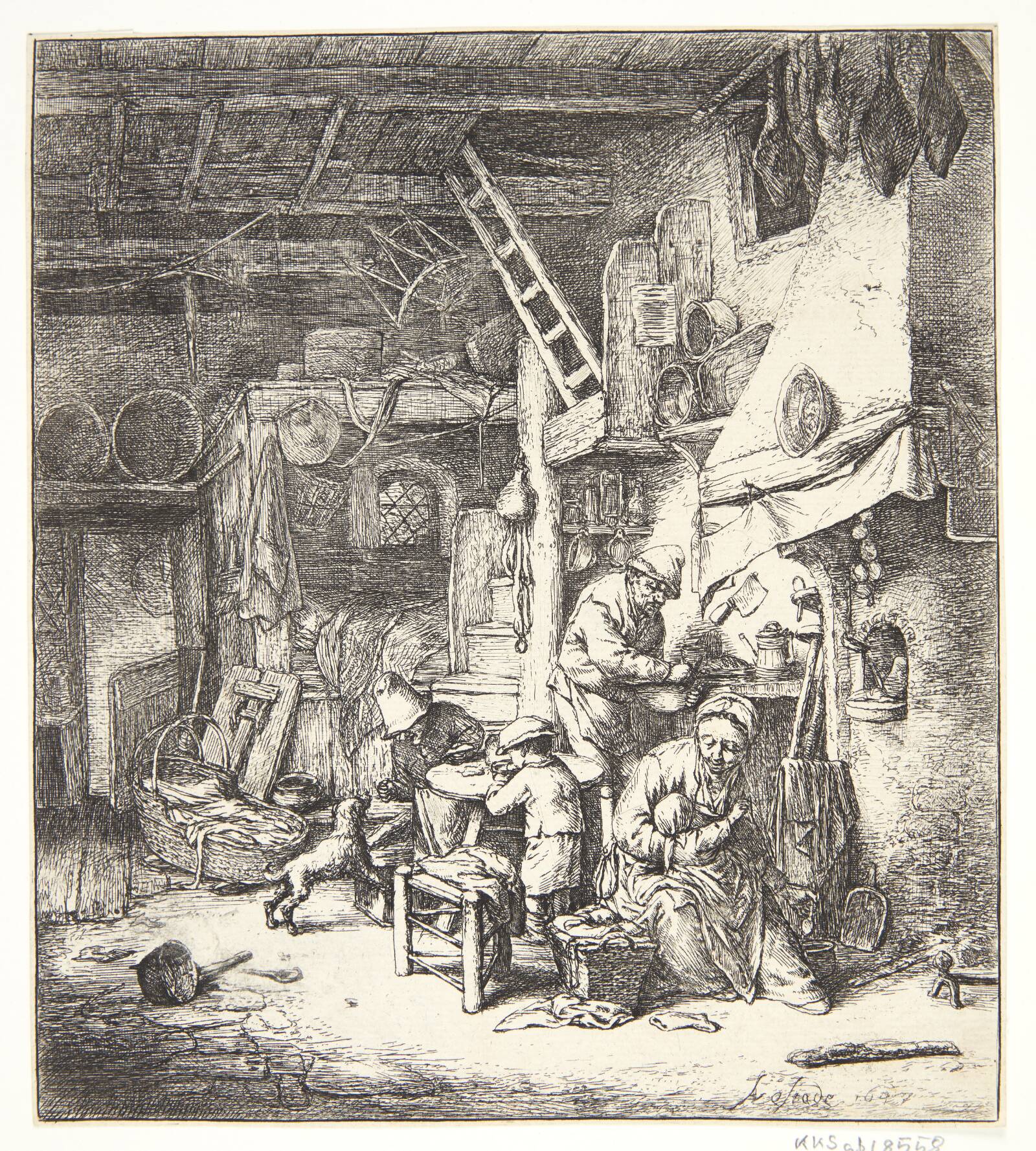 Familien, Adriaen van Ostade, 1647