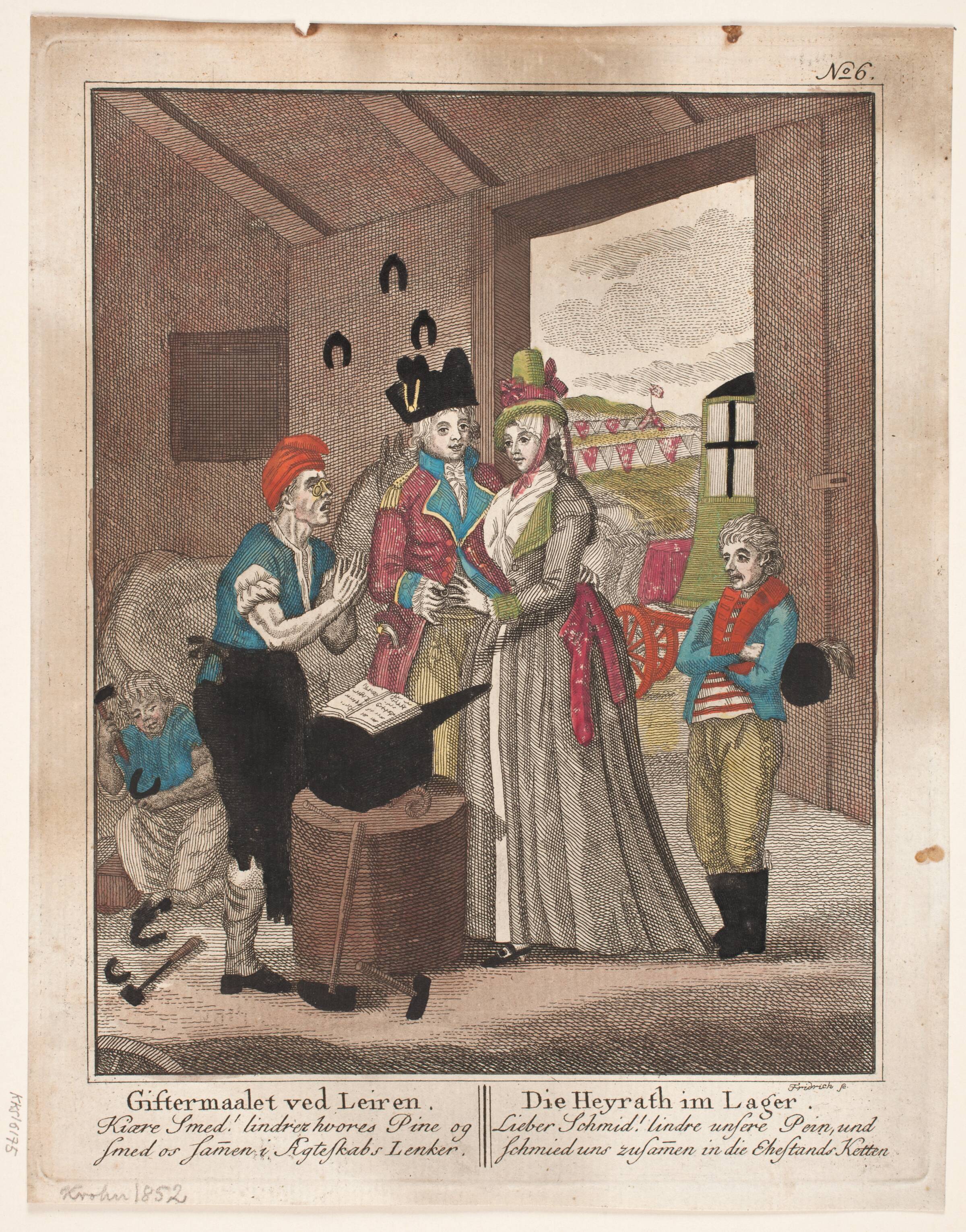 Giftemålet ved Leiren, Johann Gottlieb Friedrich, 1742-1809