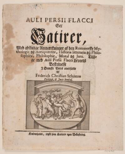 Titelblad til Persius' Satirer