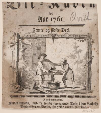 Titelvignet til "Bii-Kuben for Aar 1761", V del