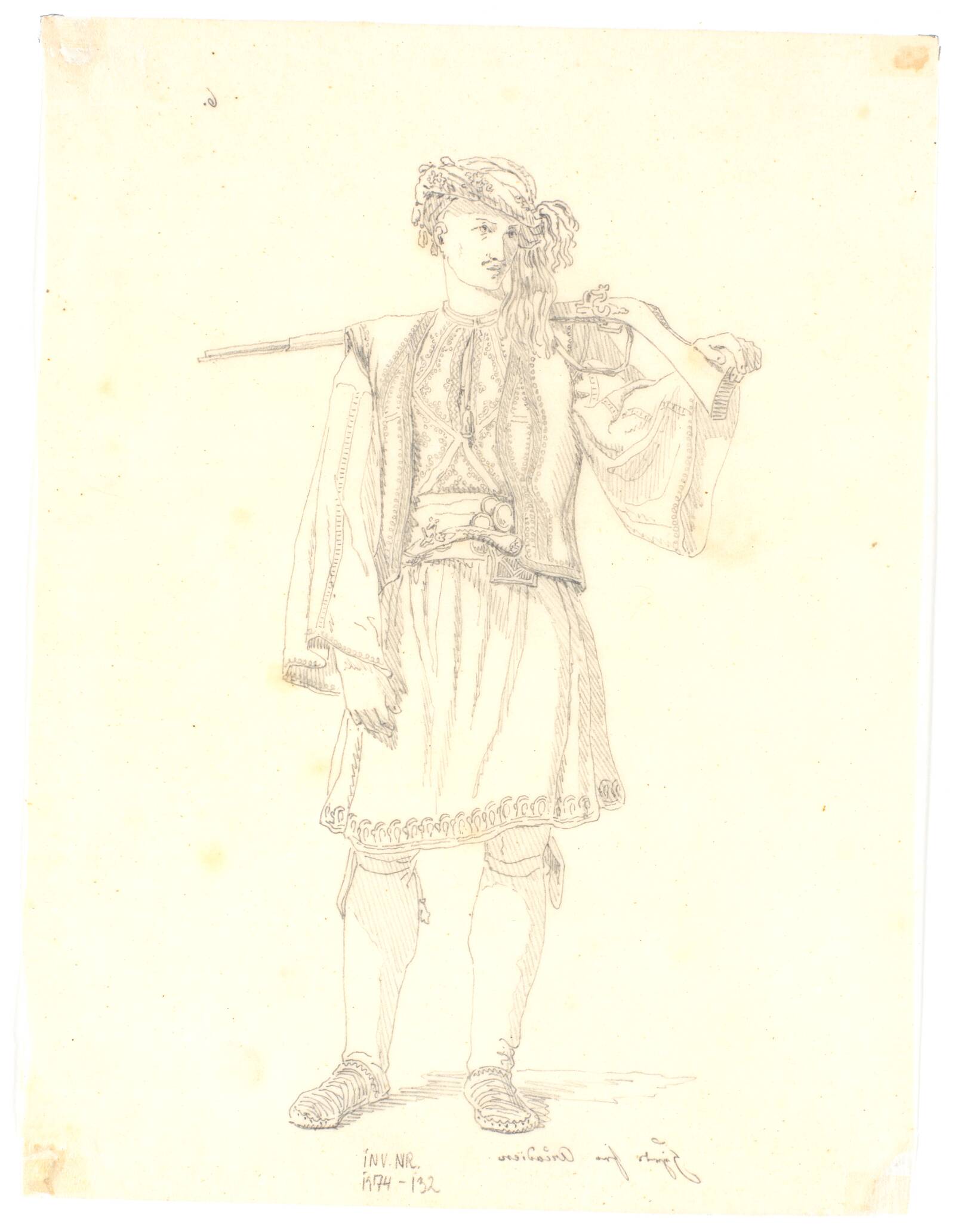 Hyrde fra Arcadien, Martinus Rørbye, 1835