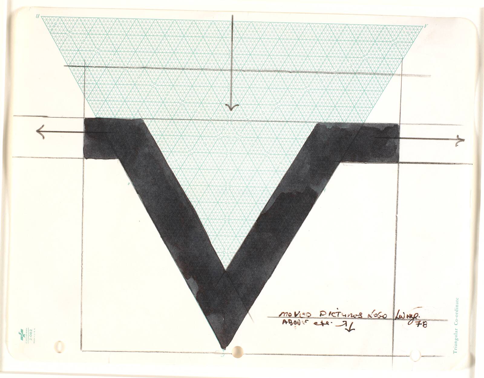 Moved Pictures Logo, Lawrence Weiner, 1978