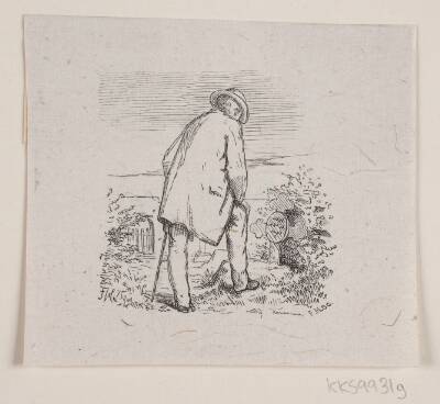 Illustration til "De sidste timer", digt af H. J. Greensteen