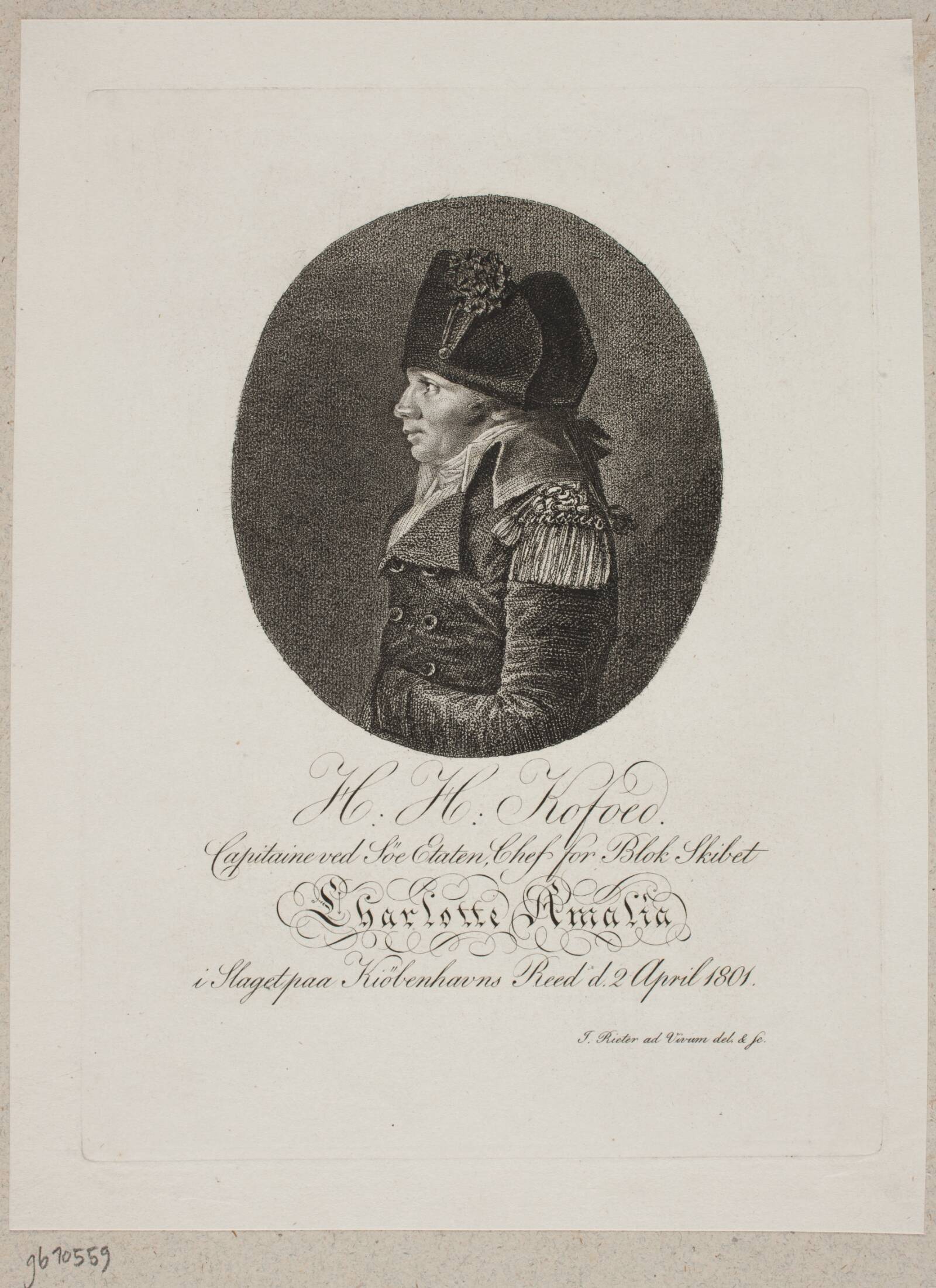 H. H. Kofoed, Jacob Rieter, 1758-1823