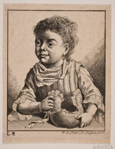En lille Pige, halv Figur