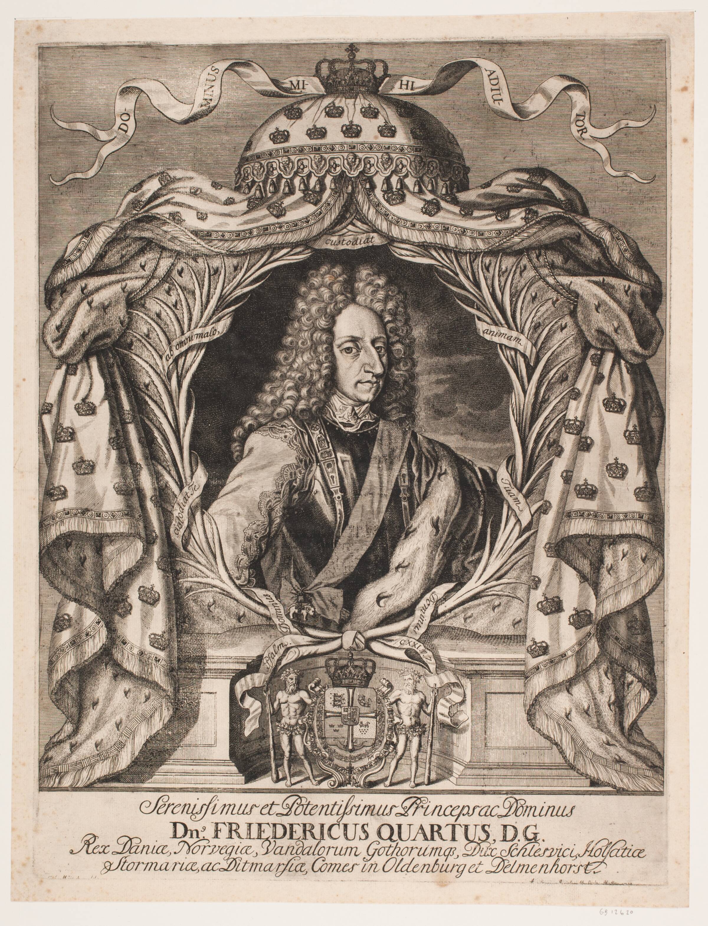 Kong Frederik IV, Andreas Reinhardt, 1712