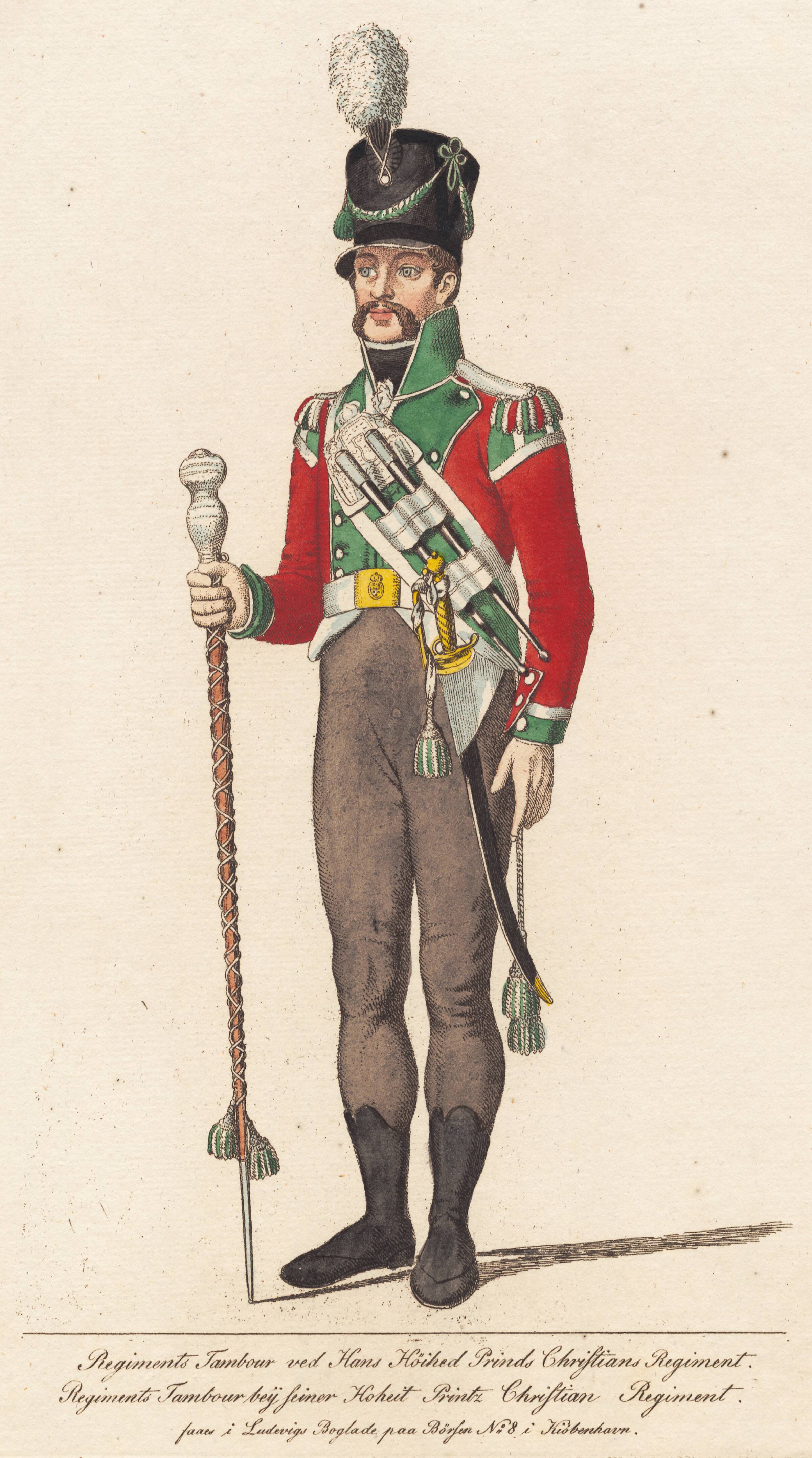 En Regimentstambour, Johannes Senn, 1818-1821