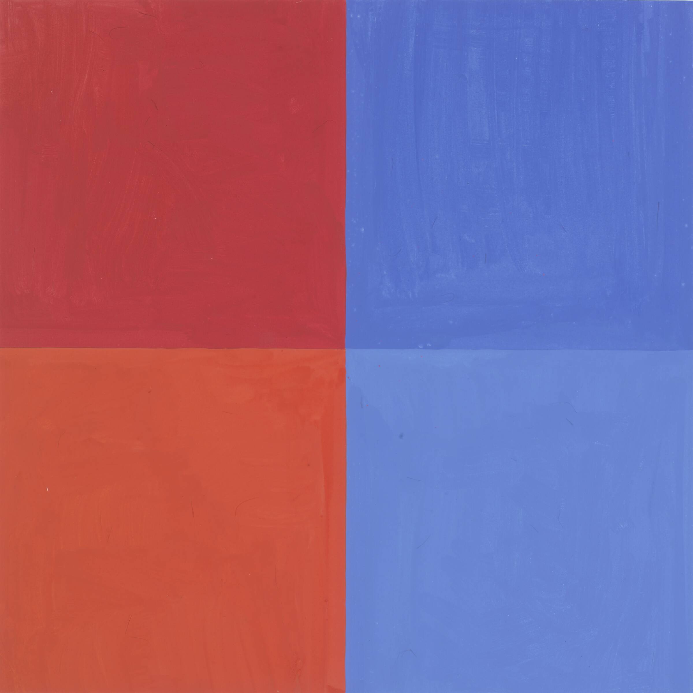 Rød-blå kvadratserie V, Albert Mertz, 1967-1969
