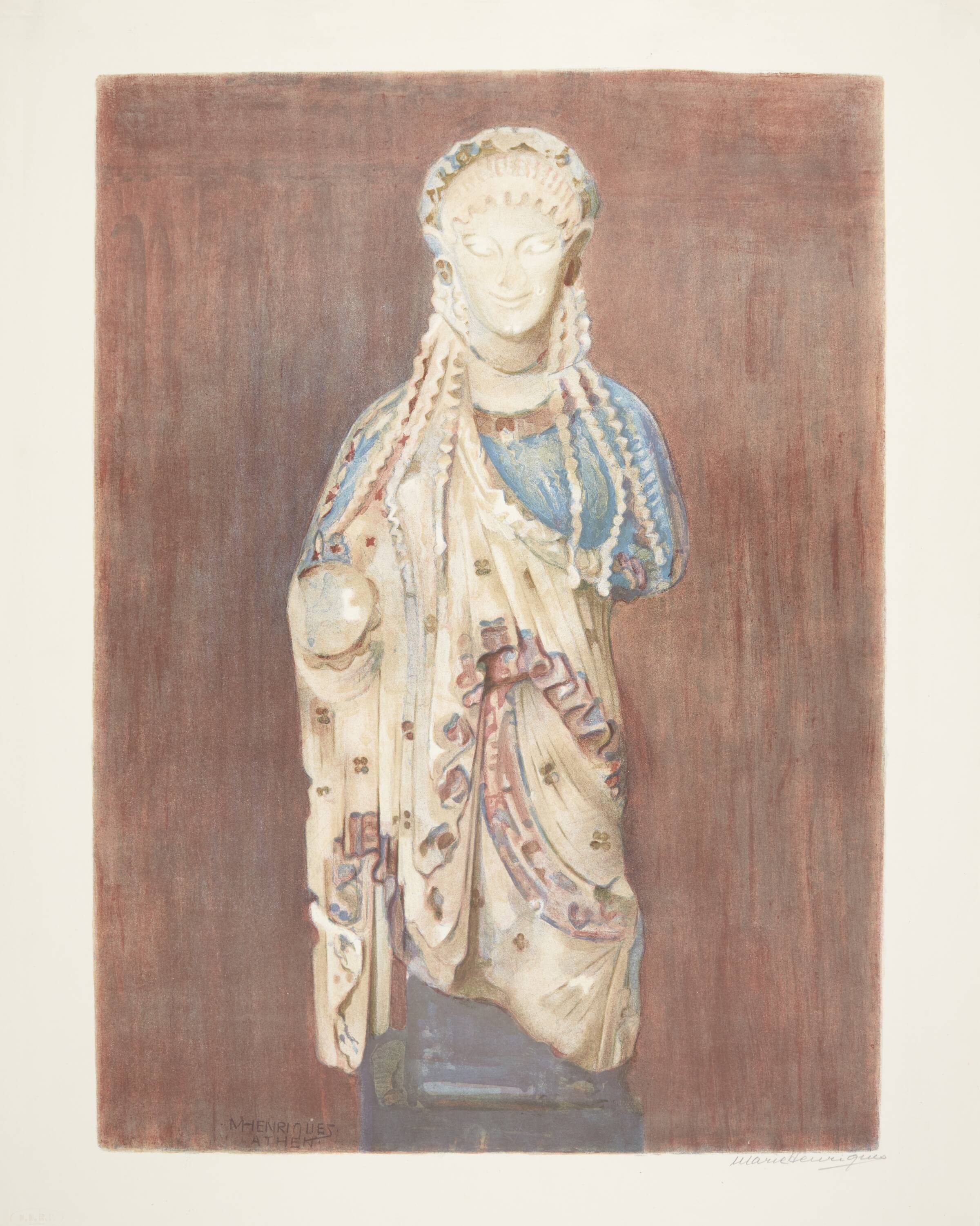 Arkaisk græsk Kore. Athen, Marie Henriques, 1934
