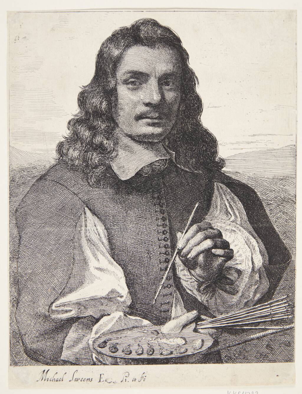Selvportræt, Michael Sweerts, 1618-1664