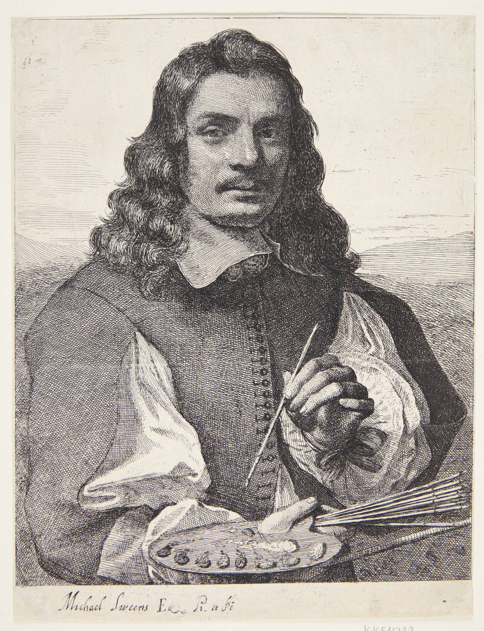 Selvportræt, Michael Sweerts, 1618-1664