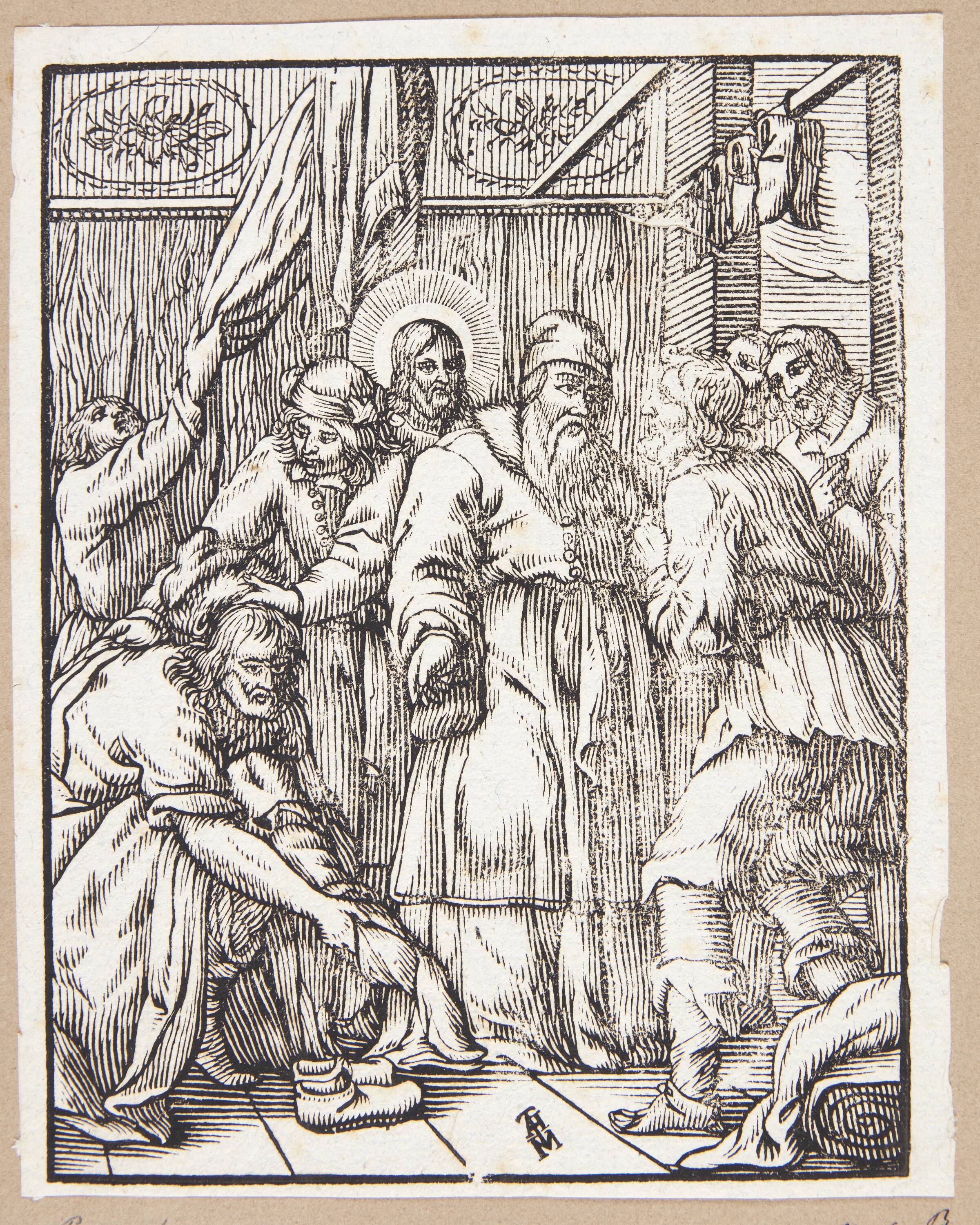 Uddeling af tøj til de fattige, Marx Anton Hannas, 1630-1676