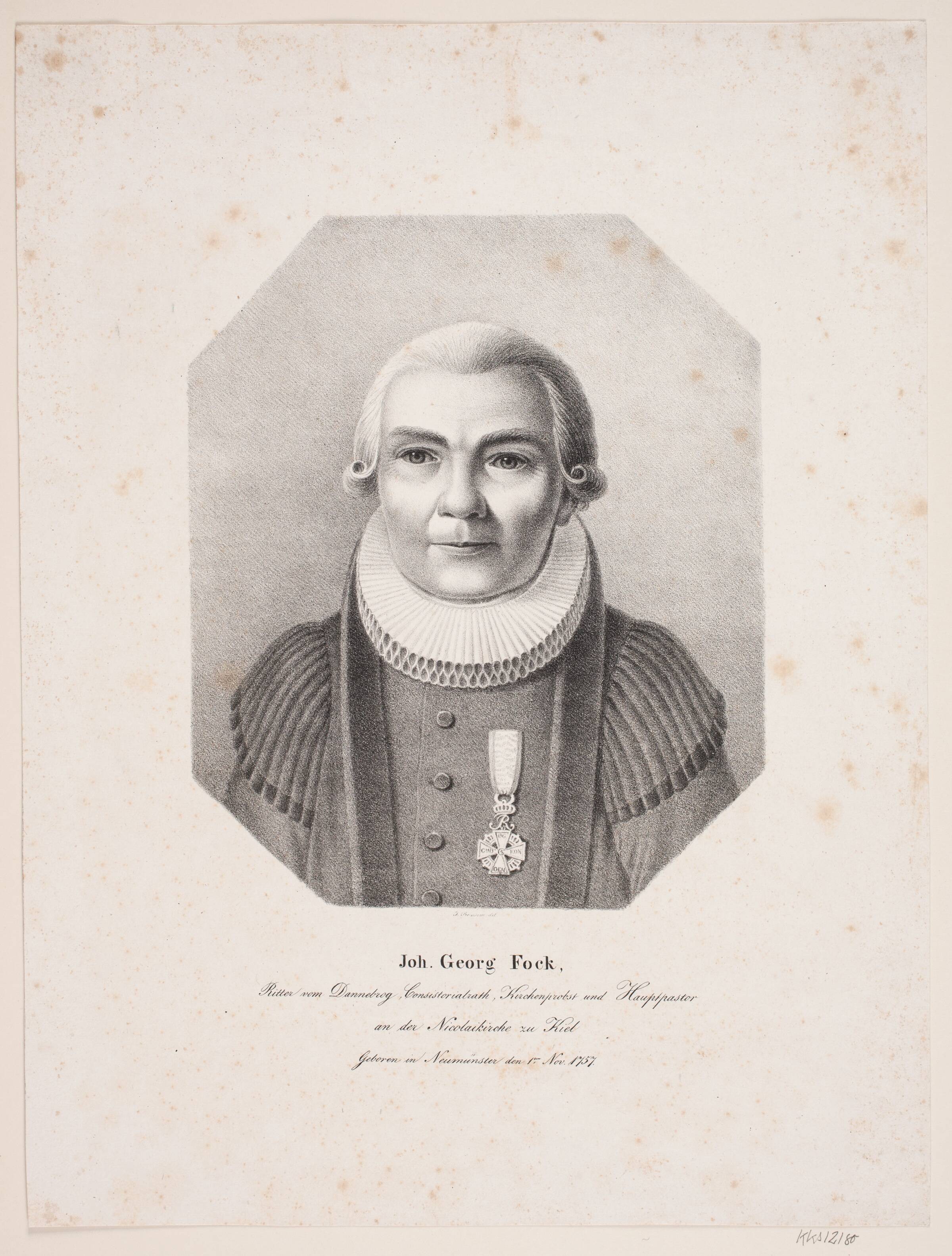 Johan Georg Fock, J. Bunson, 1834-1866