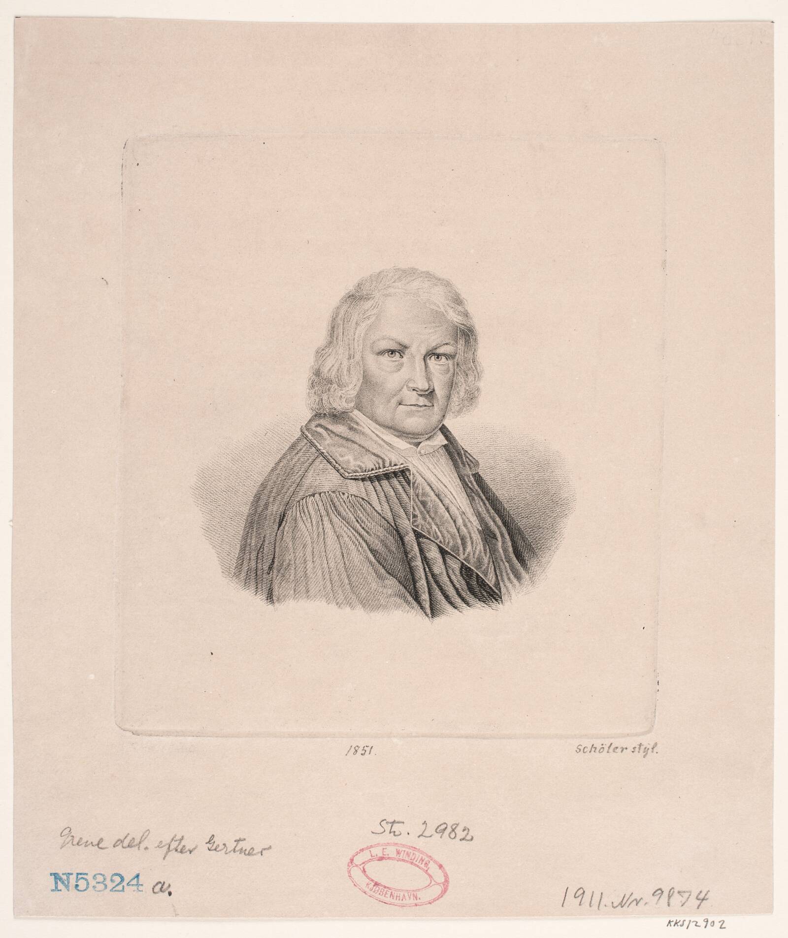 Thorvaldsen, Peter Christian Schøler, 1851
