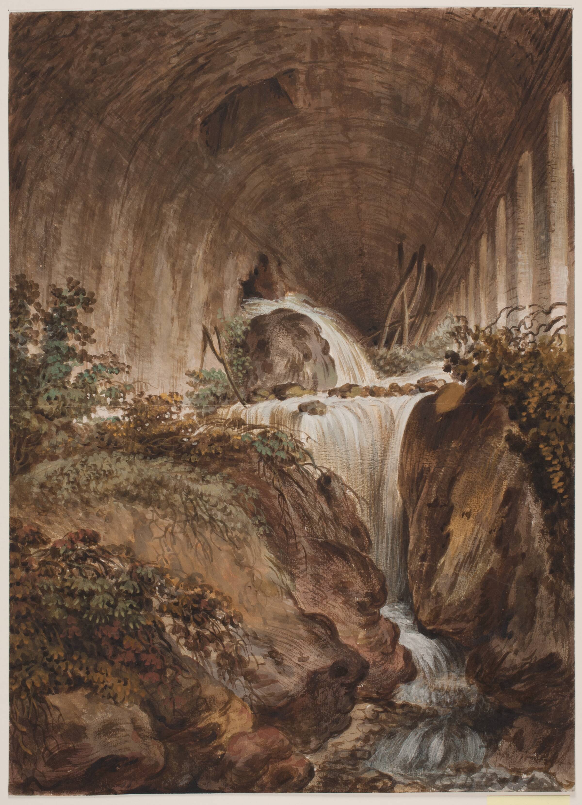 Vandfald under muret hvælving, Jens Petersen Lund, 1730-1793