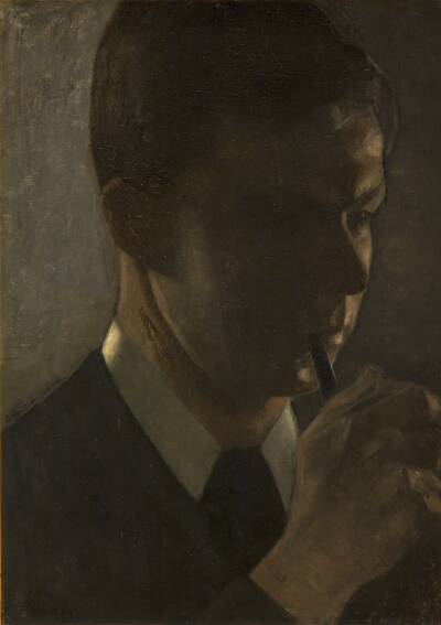 Portræt af Svend Hammershøi, kunstnerens broder