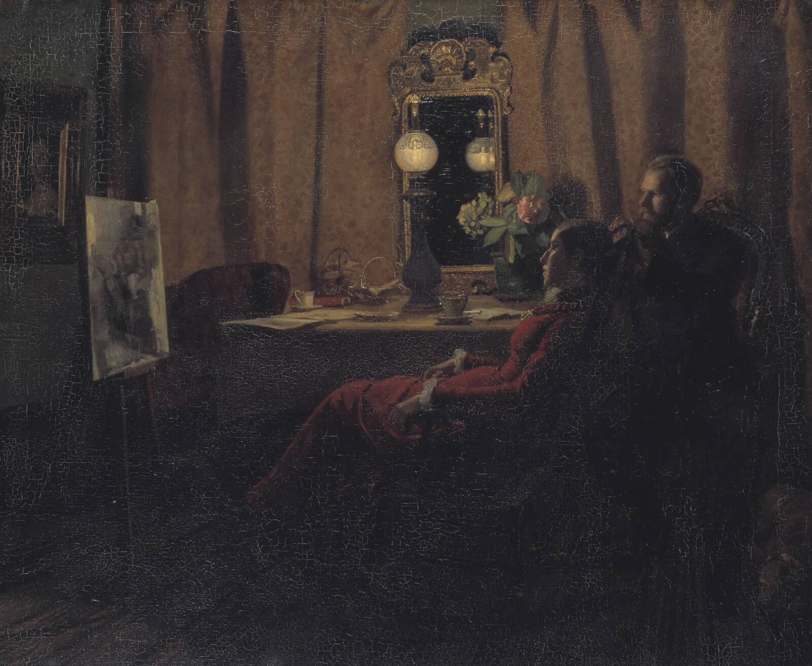 Dagens arbejde bedømmes, Anna Ancher, 1883